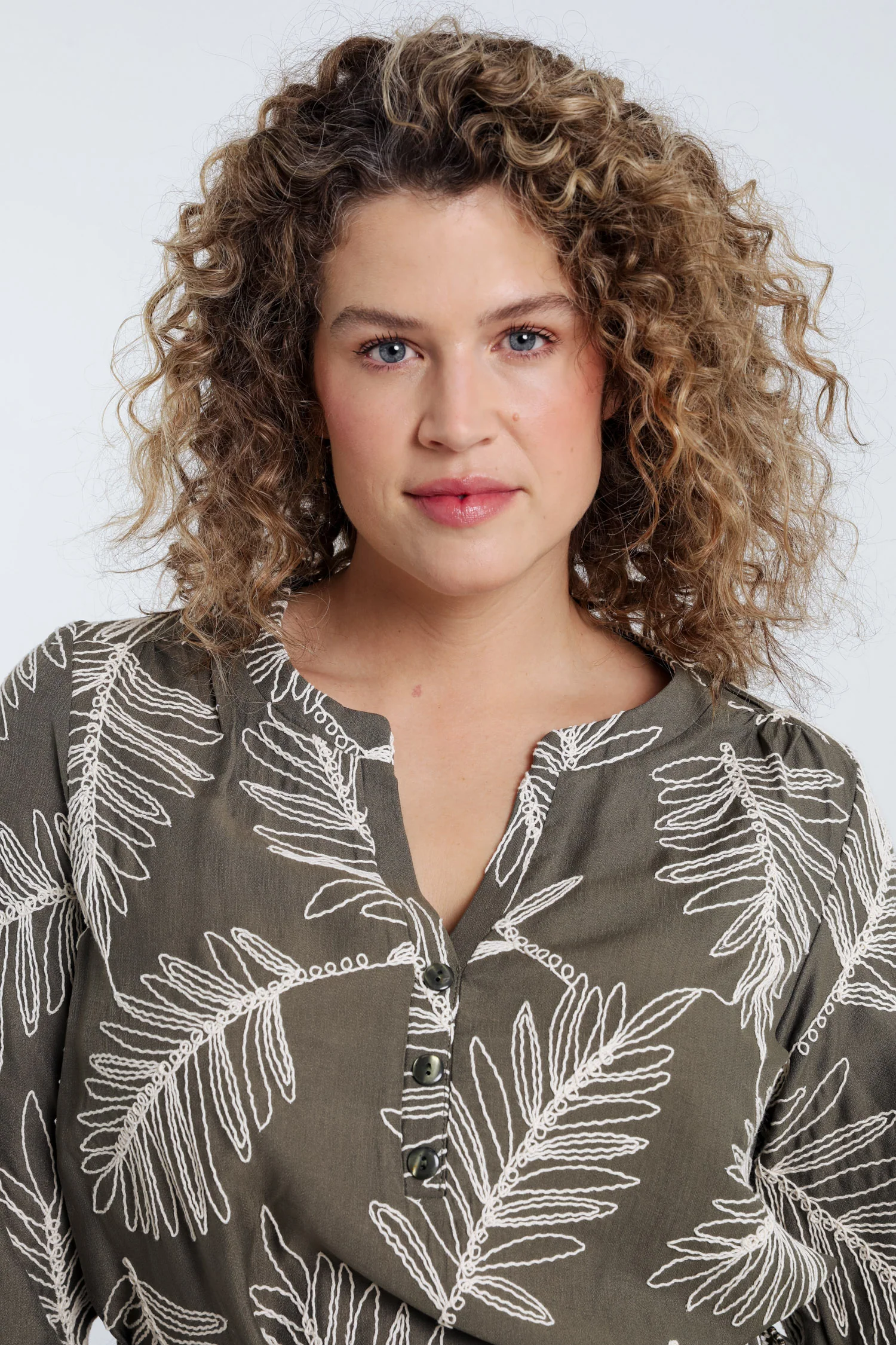 Katoenen tuniekjurk met bloemenprint - Image 3