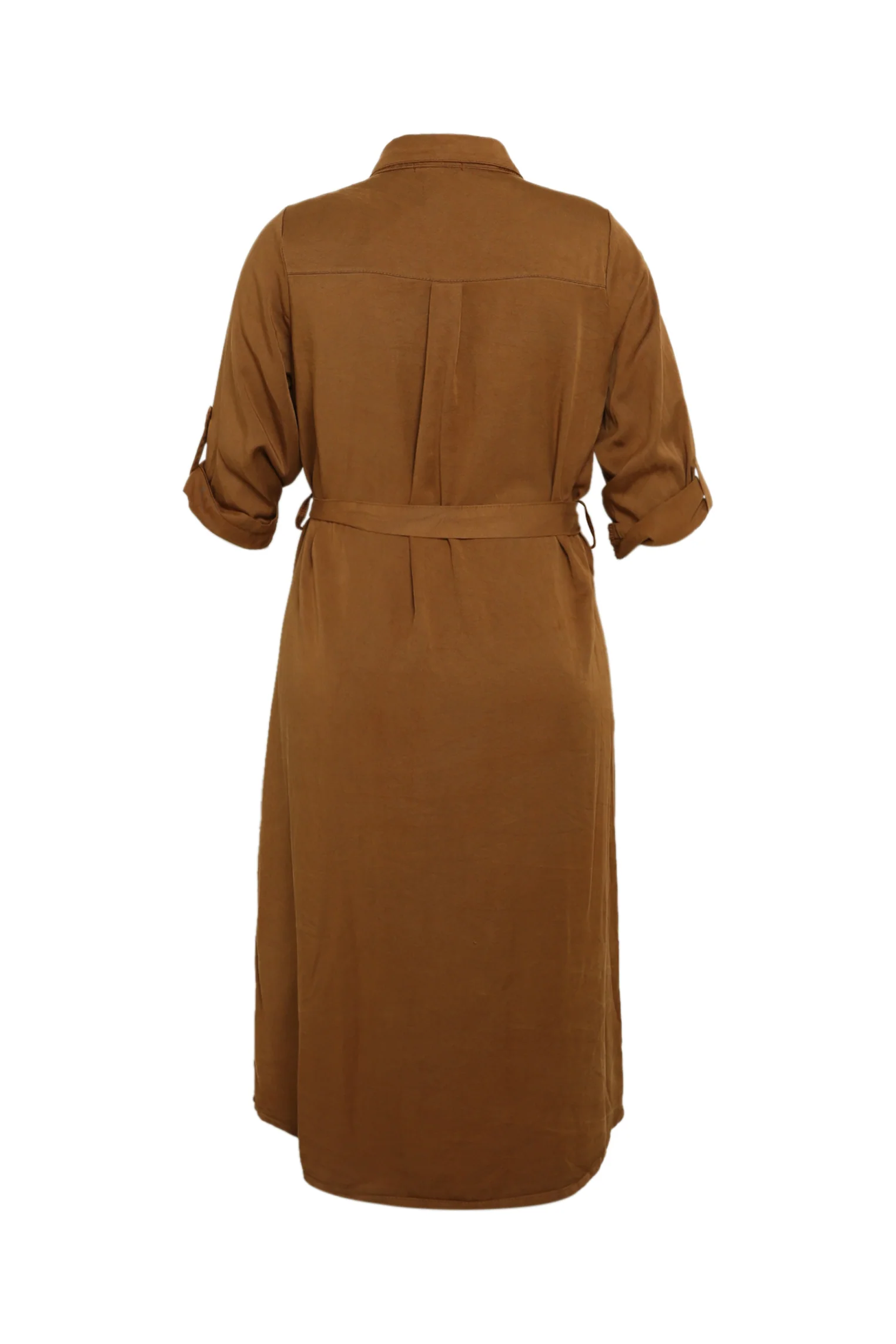 Halflange, effen tuniekjurk in tencel/linnen - Image 11