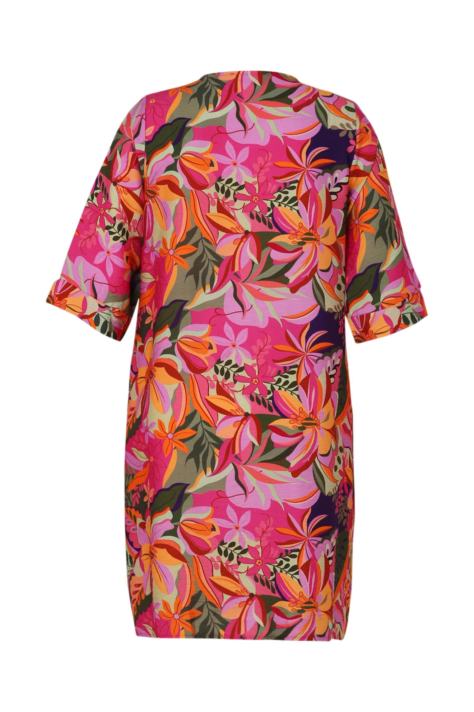 Jurk tuniek in viscose met bloemenprint - Image 11