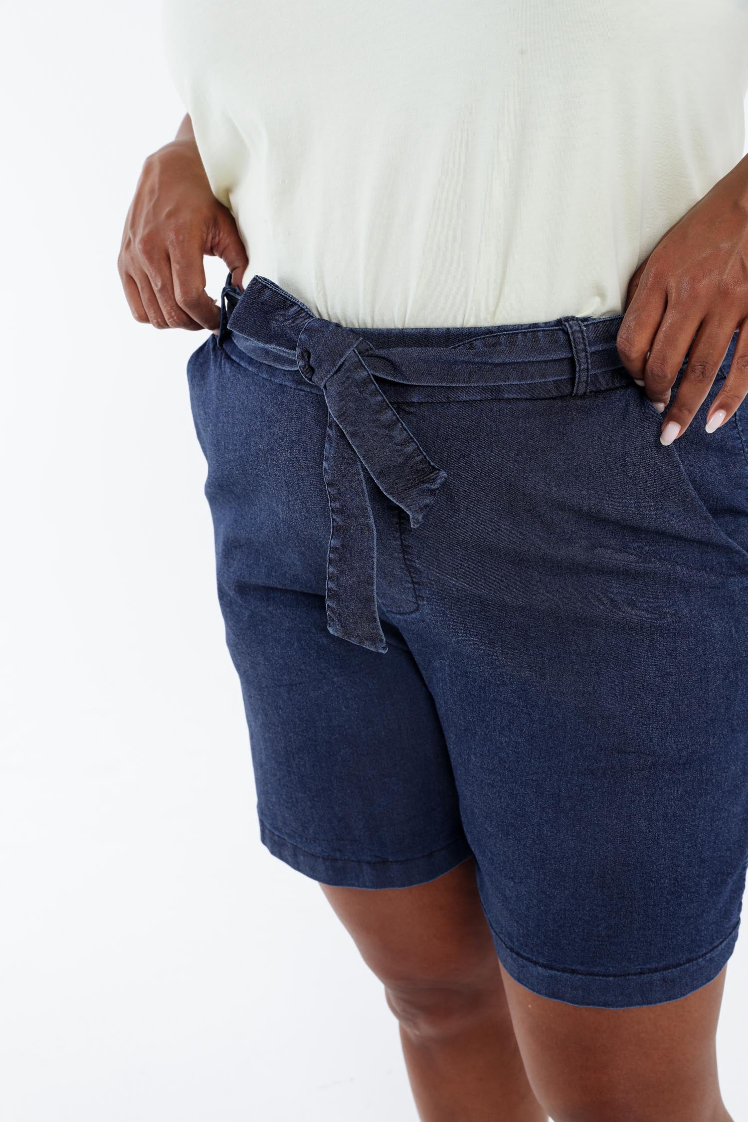 Short in een effen jeans - Image 5