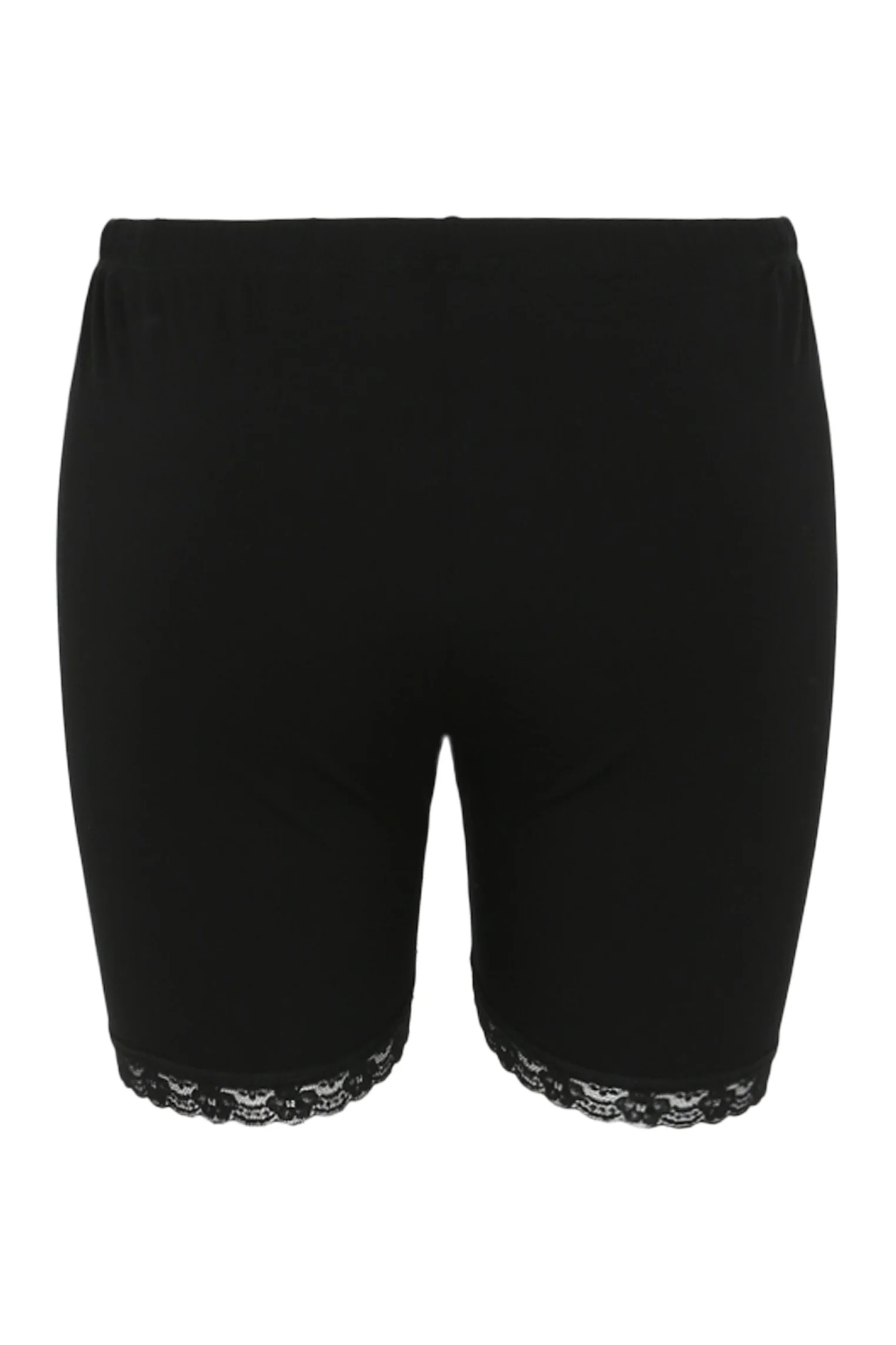 Effen leggingshort in viscose met kanten details - Image 9