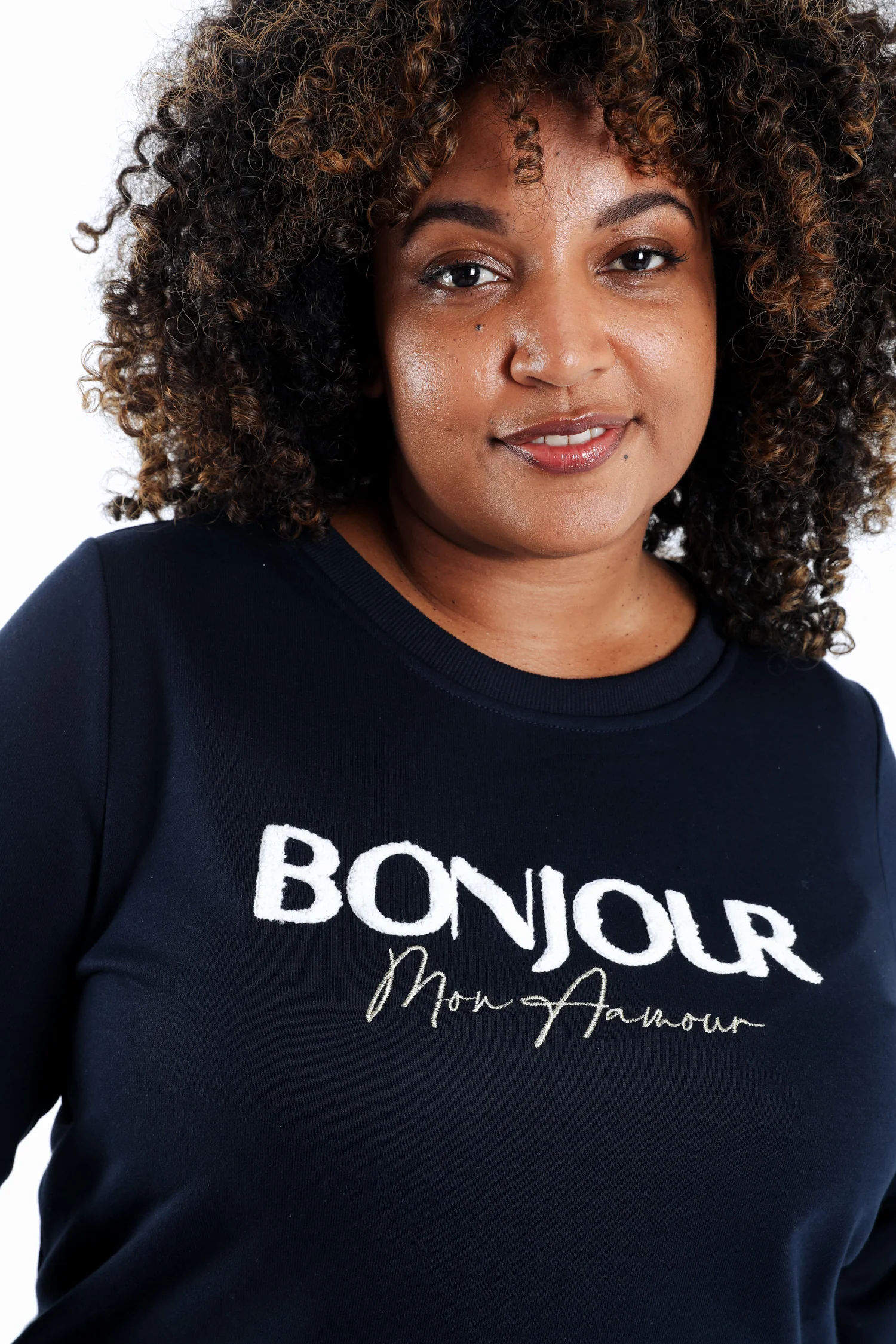 Sweat Bonjour met nep-overhemd - Image 4