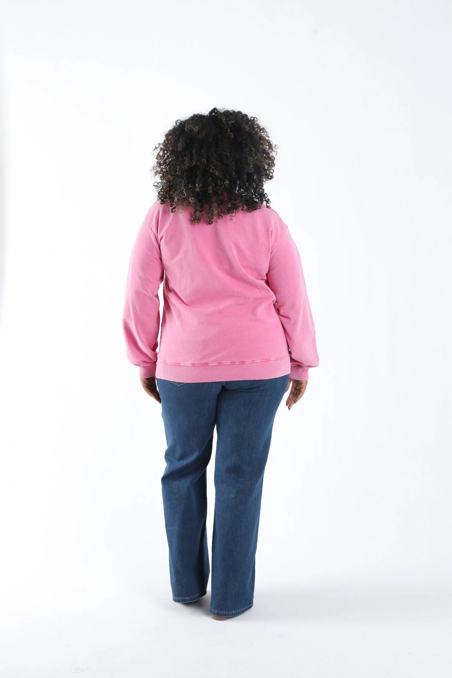 Katoenen sweatshirt Pink love oktober roze - Image 2