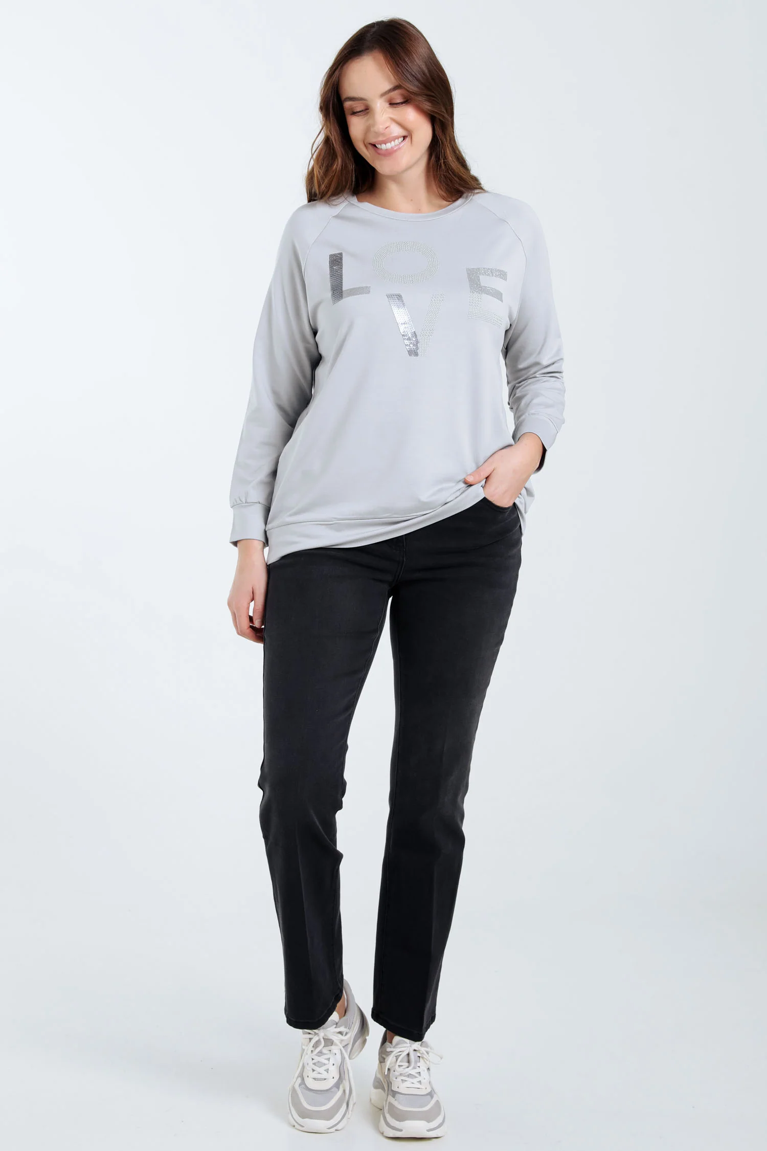 Love trui met strass steentjes - Image 7