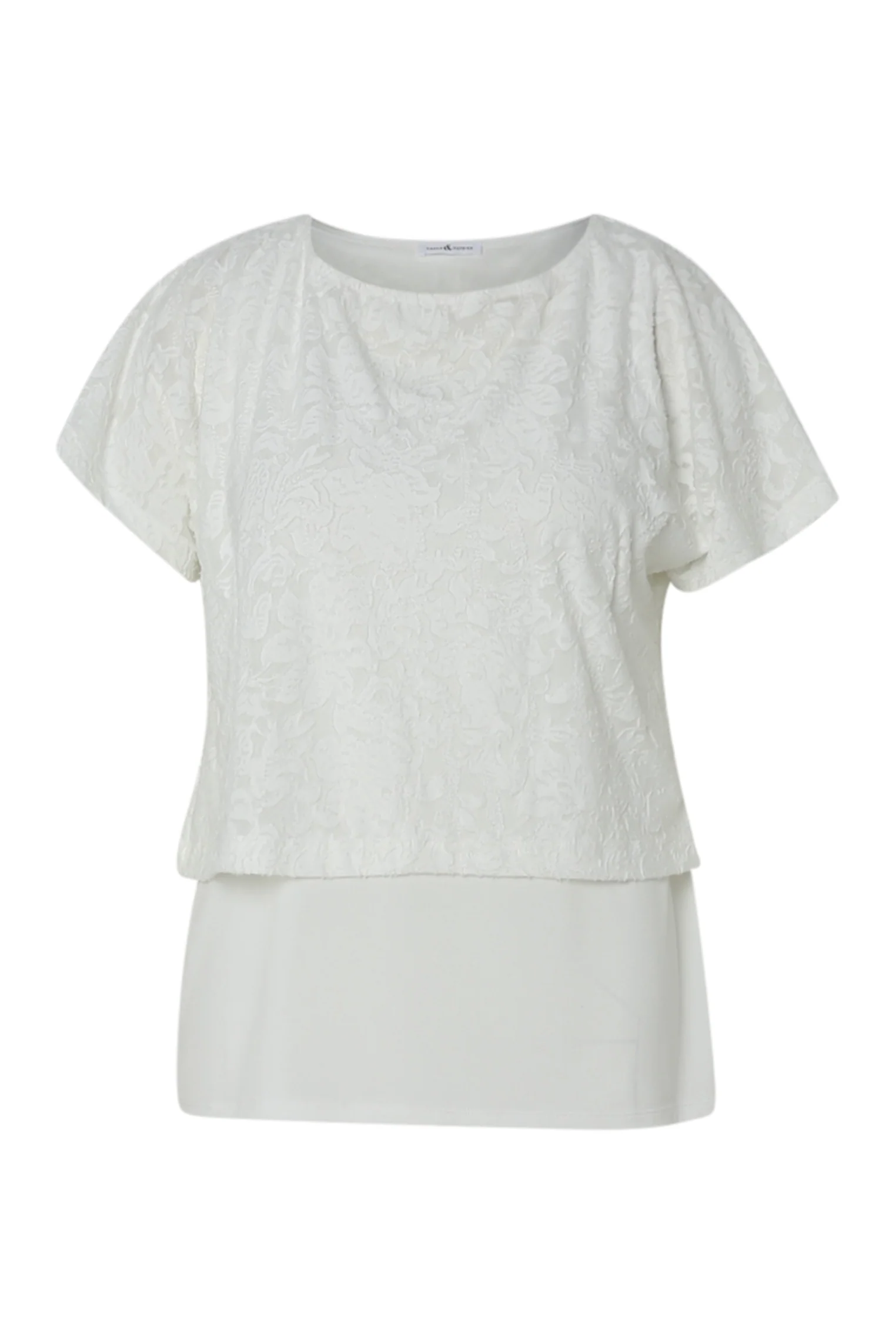 T-shirt 2 in 1 uni in geperforeerde stof - Image 10
