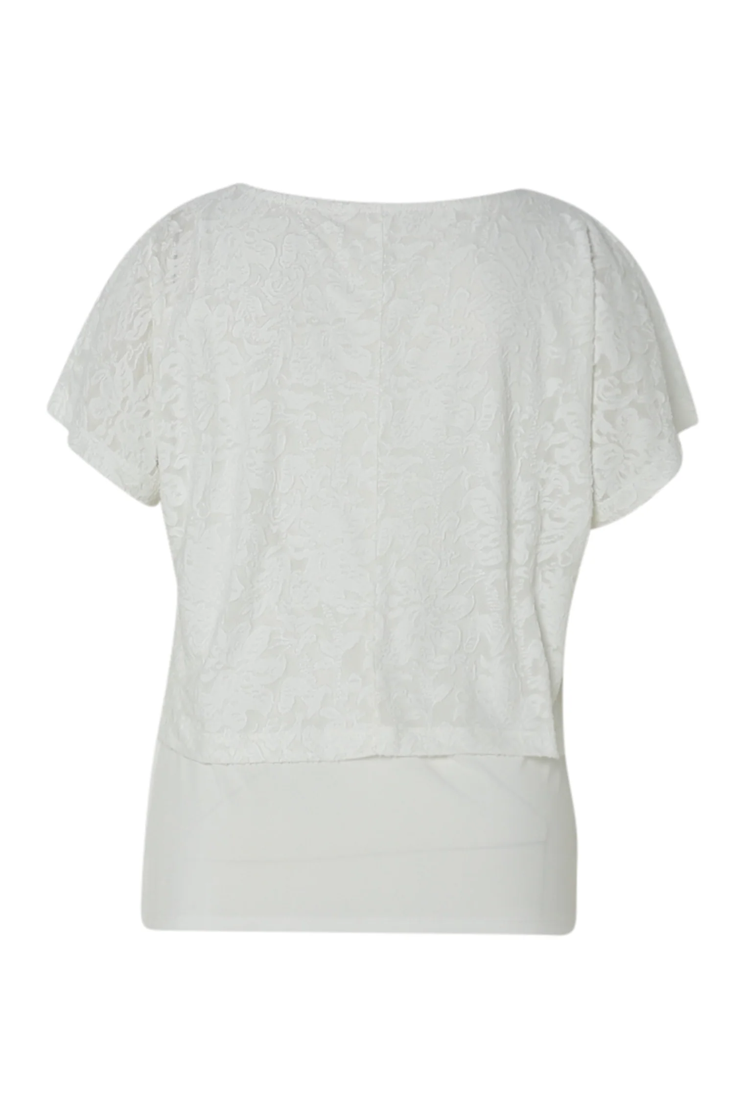 T-shirt 2 in 1 uni in geperforeerde stof - Image 11