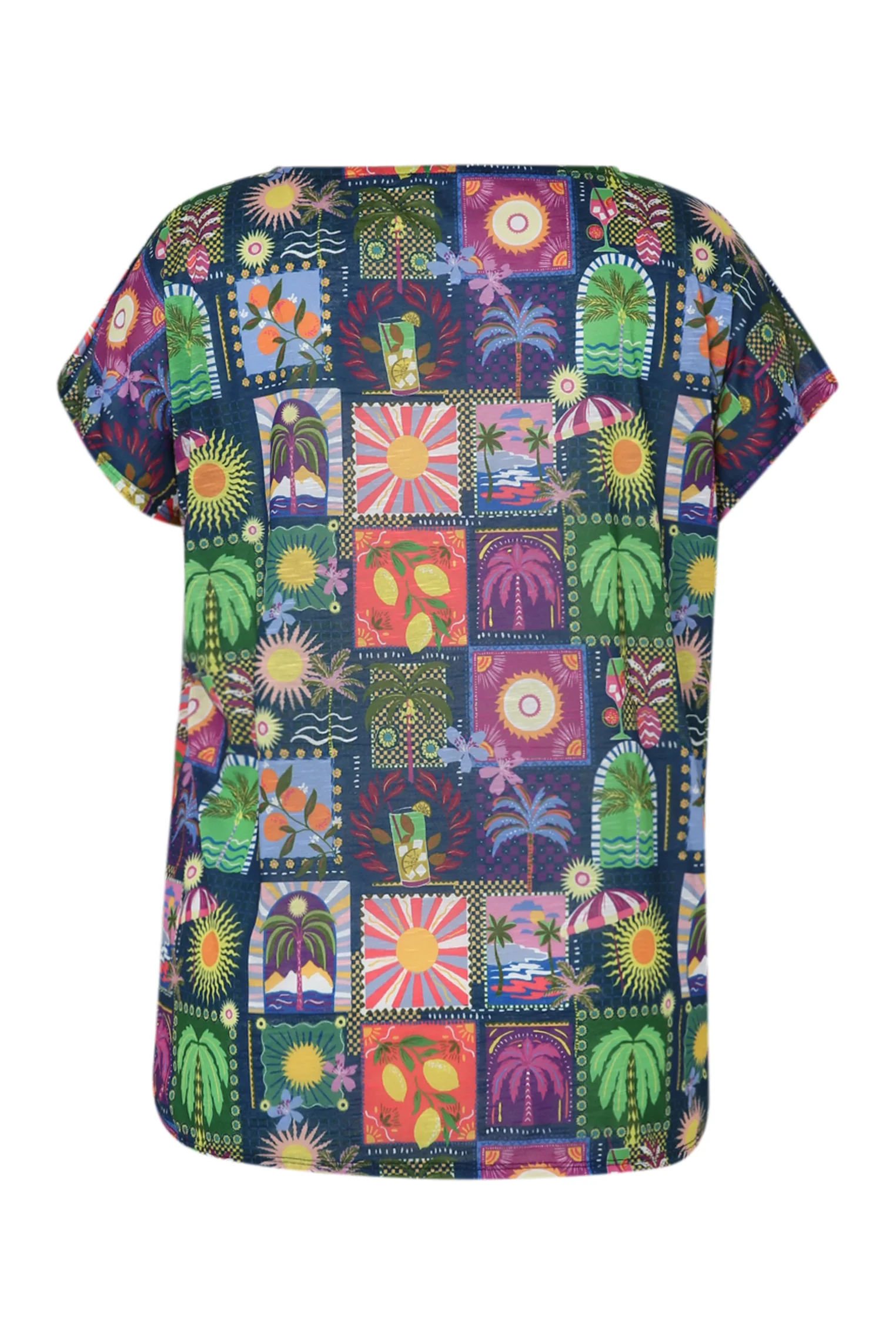 Jungle- en tropisch bedrukt T-shirt - Image 11