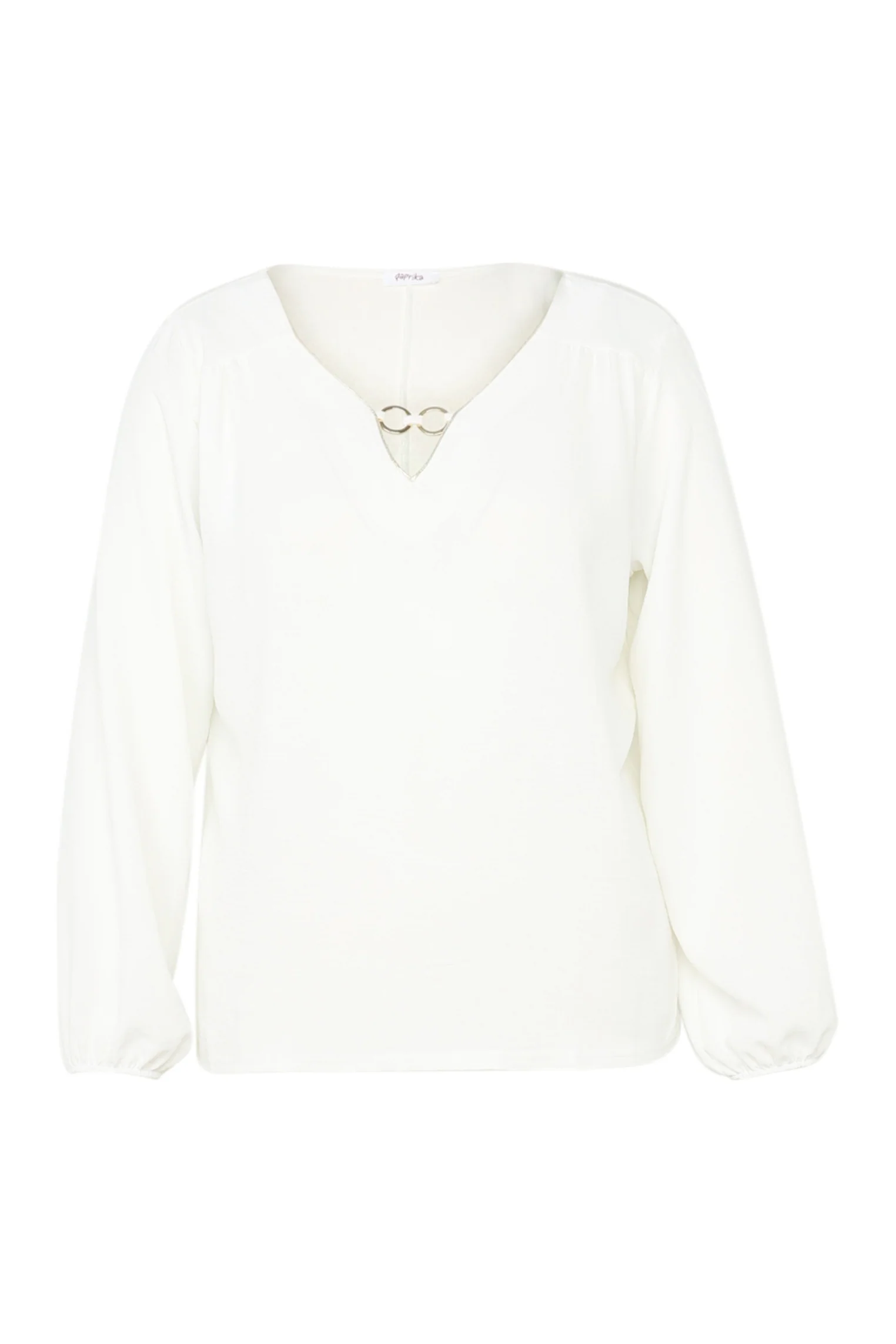 Effen T-shirt met lurex en juweel - Image 10