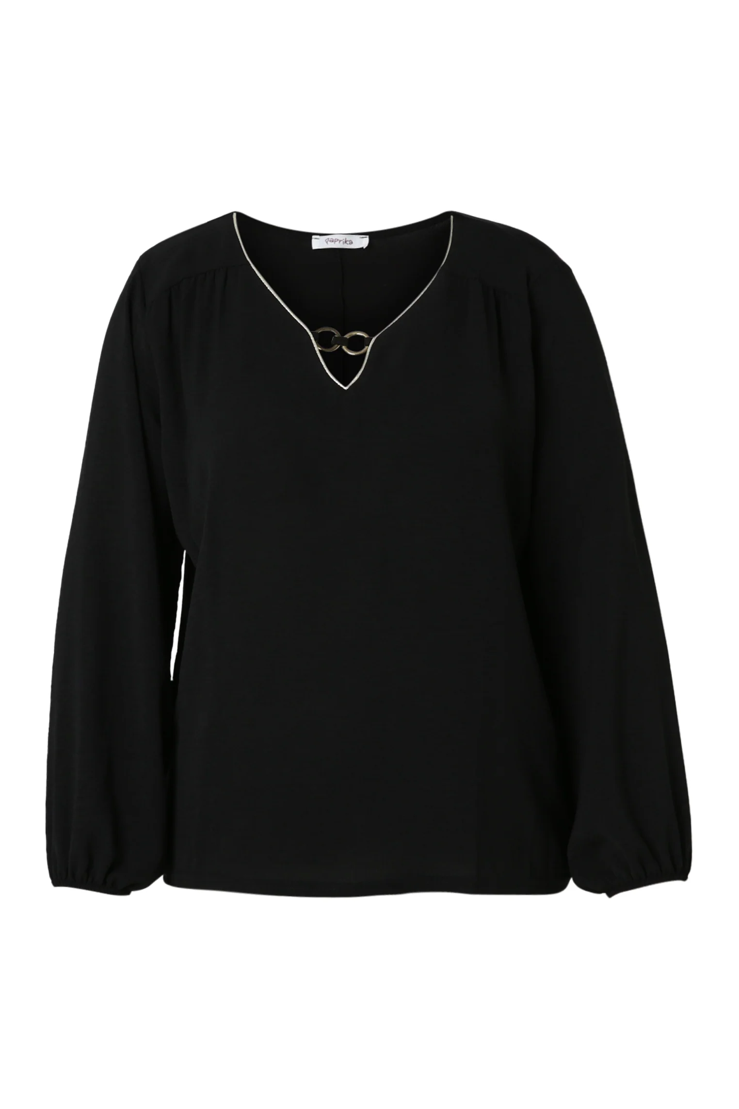 Effen T-shirt met lurex en juweel - Image 32