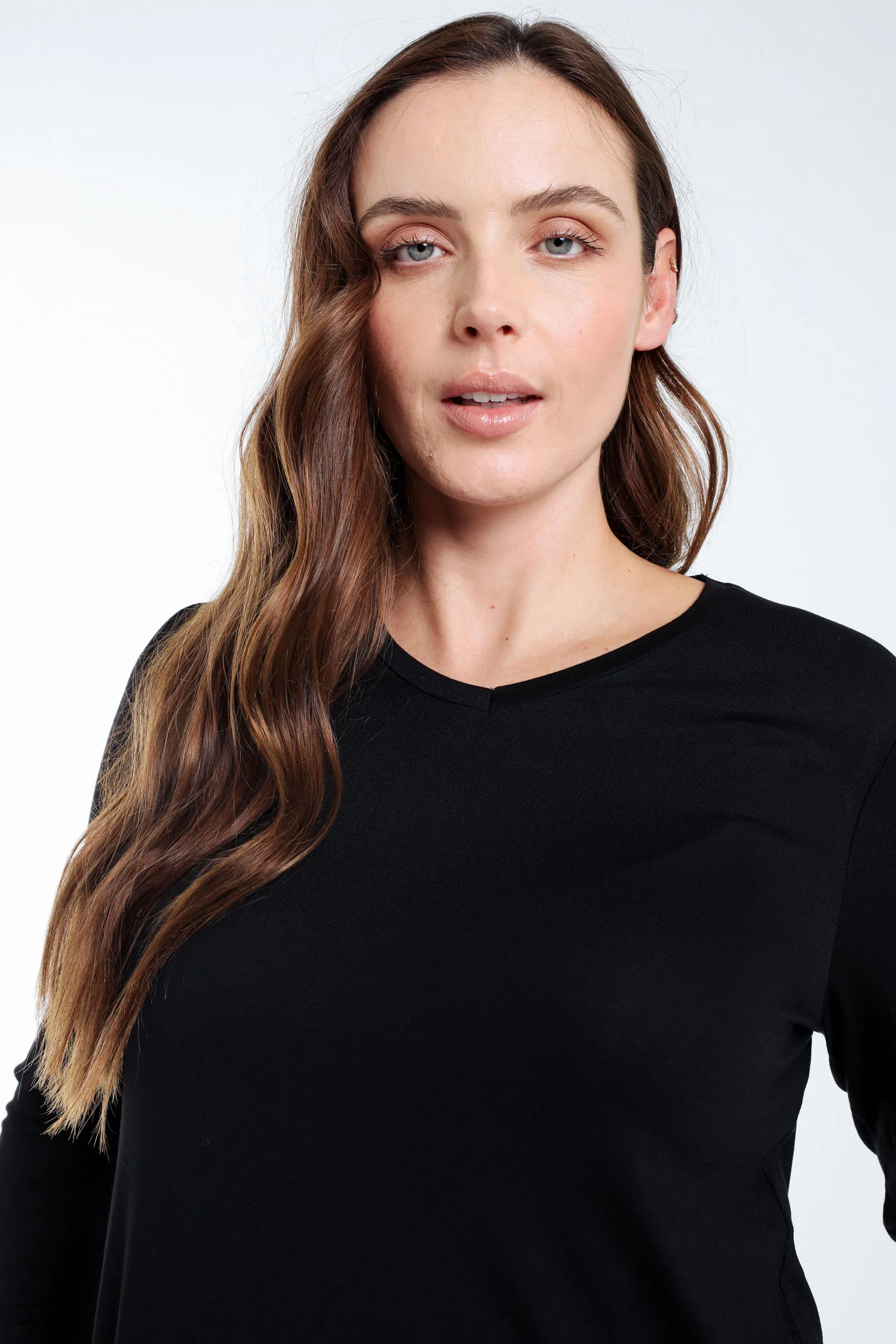 Effen T-shirt in viscose - Image 14