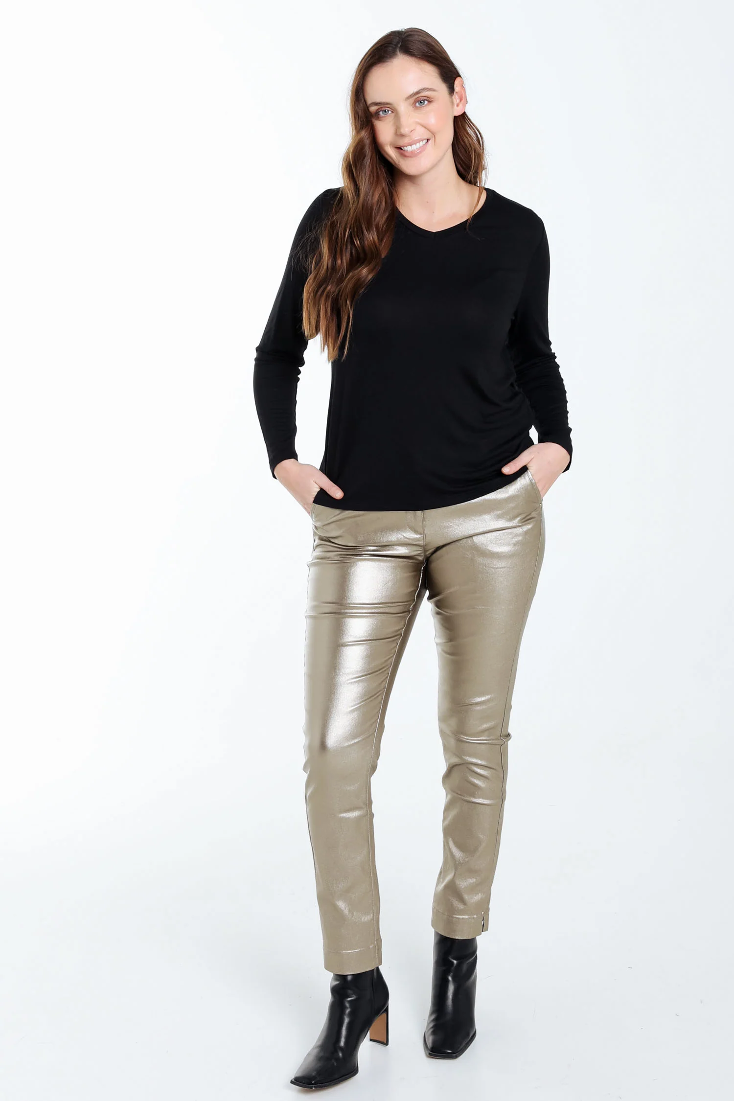 Effen T-shirt in viscose - Image 19