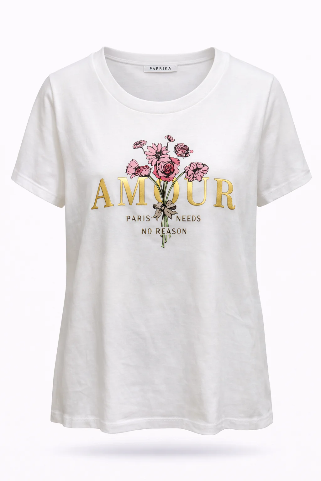 T-shirt van katoen met Amour-print - Image 9