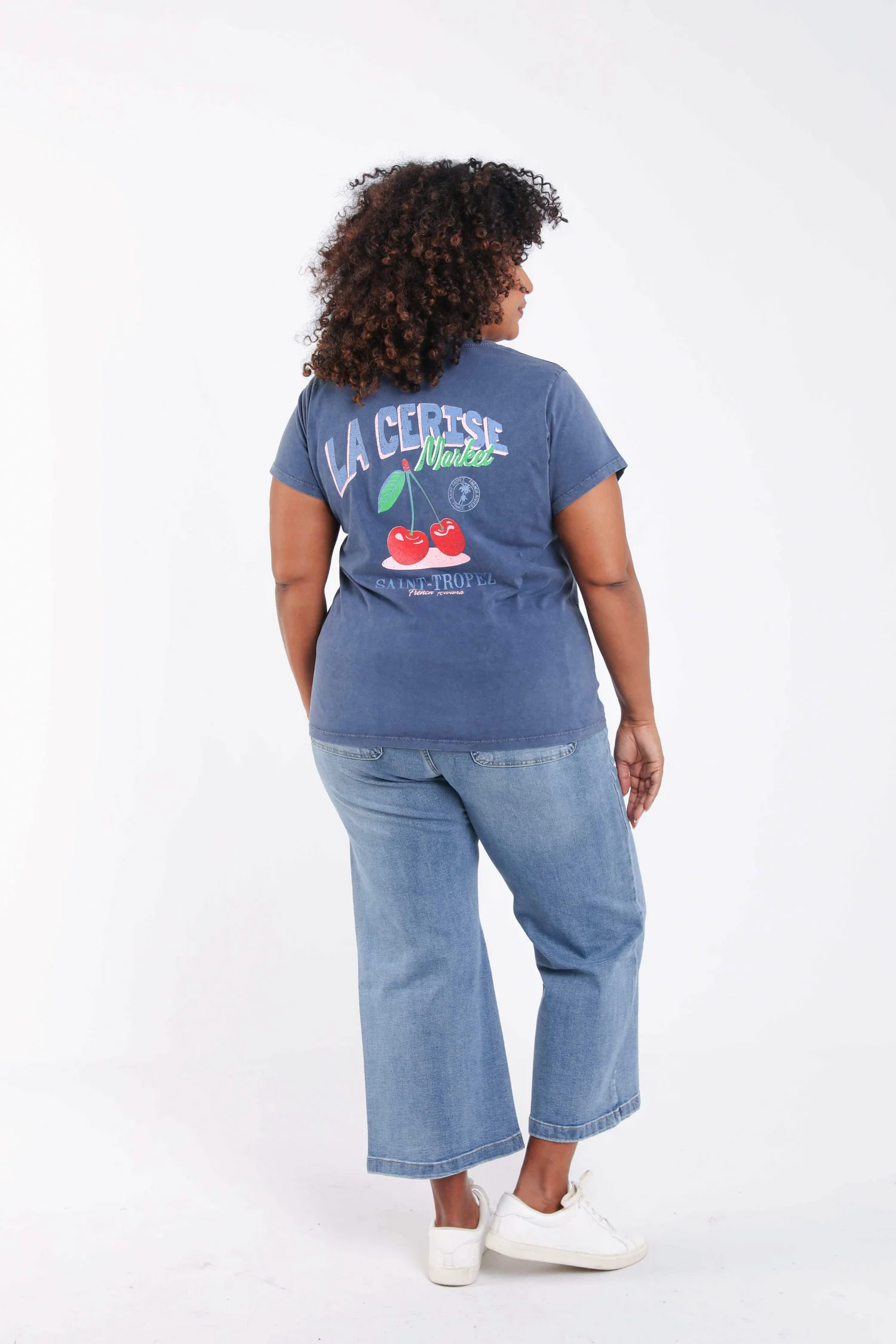 Katoenen T-shirt met kersenprint - Image 2