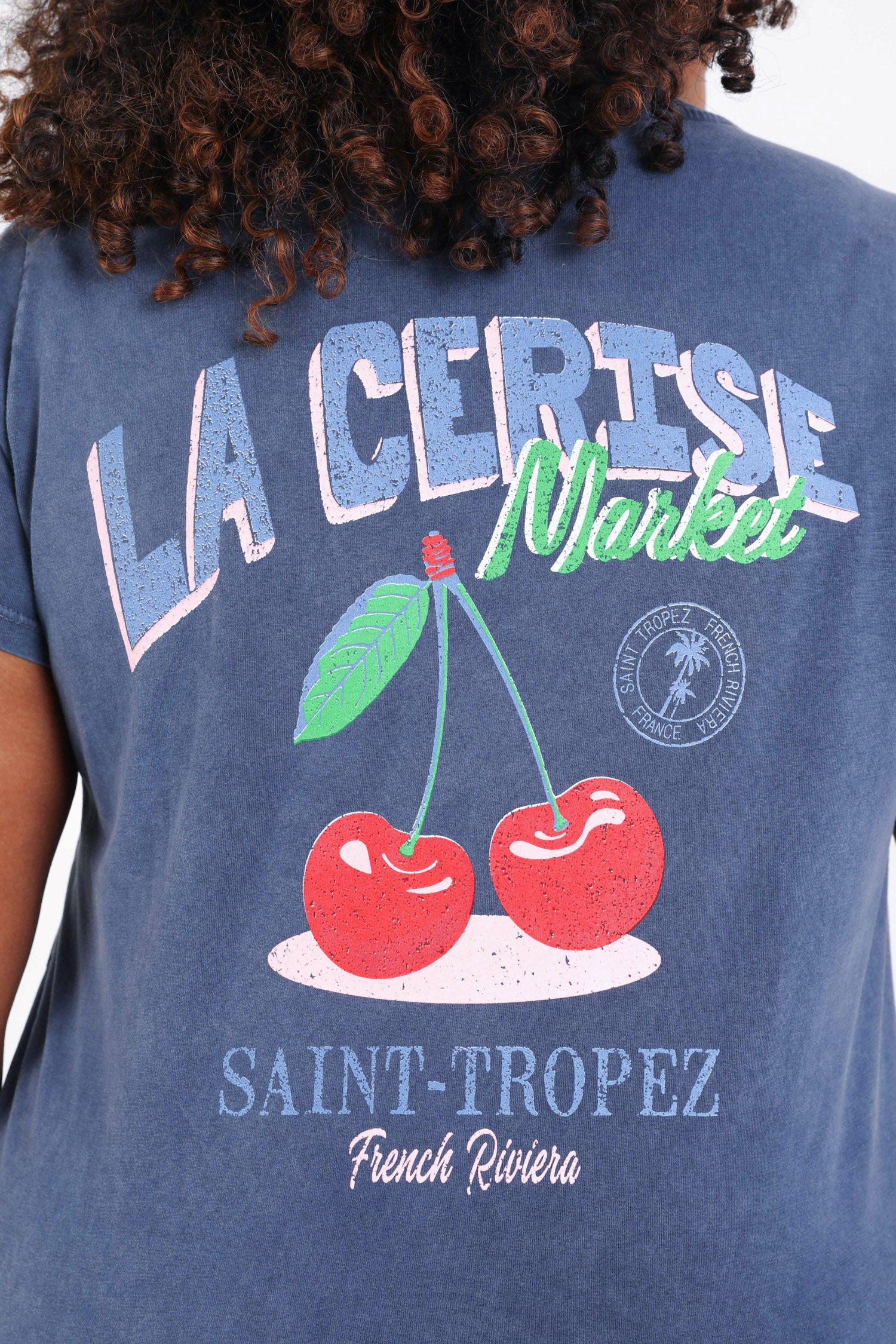 Katoenen T-shirt met kersenprint - Image 3