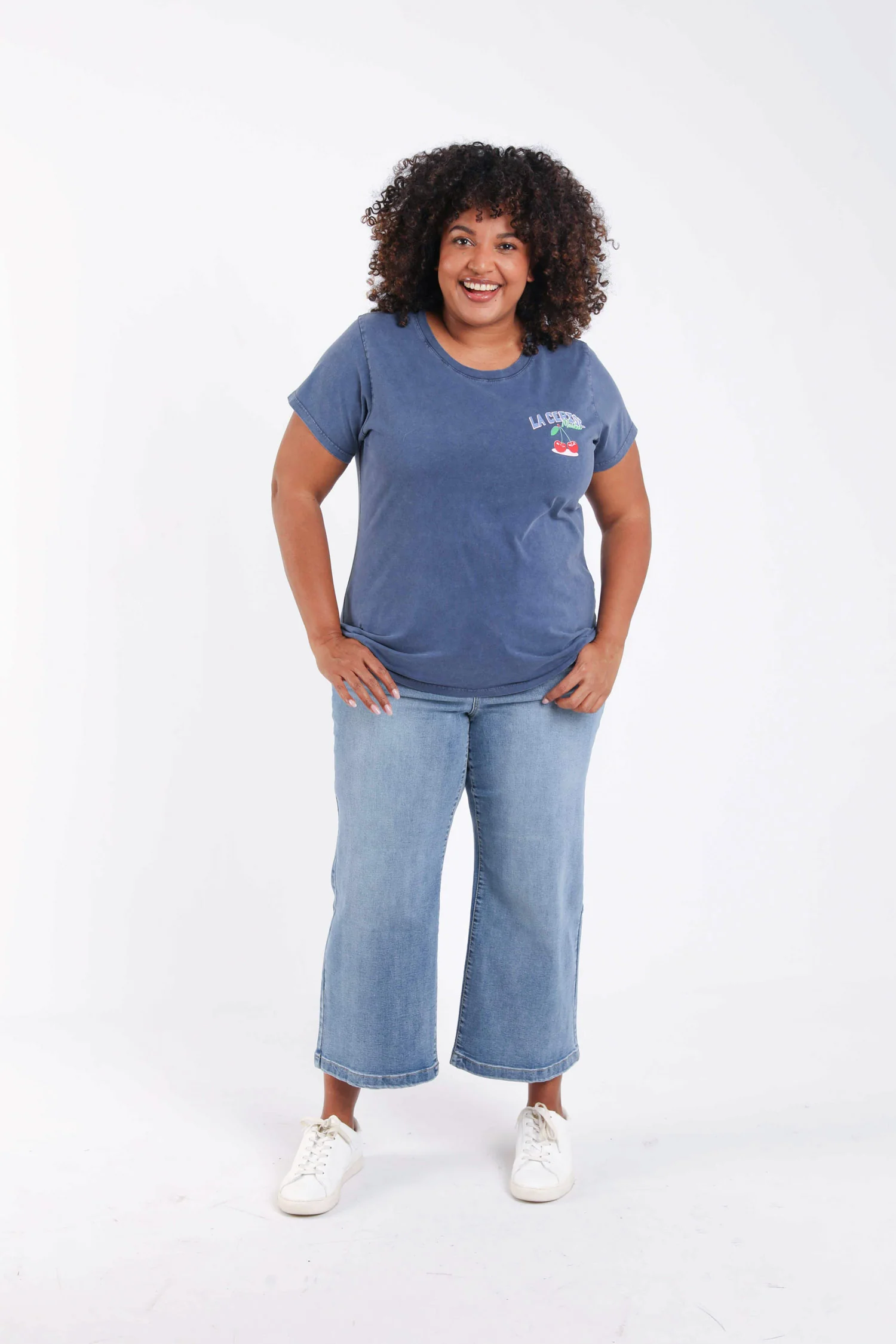 Katoenen T-shirt met kersenprint - Image 8