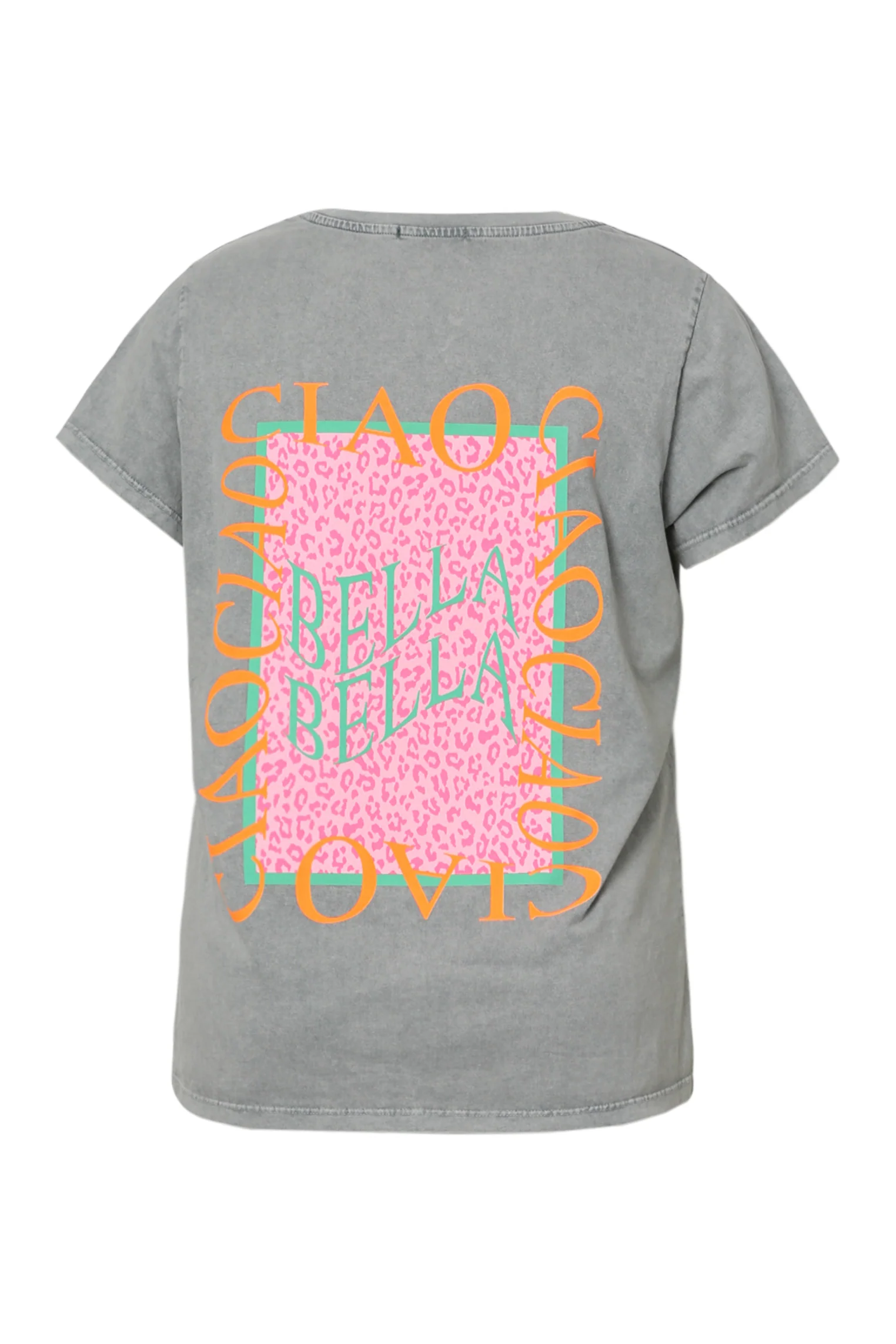 T-shirt van katoen met print Cia Bella - Image 13