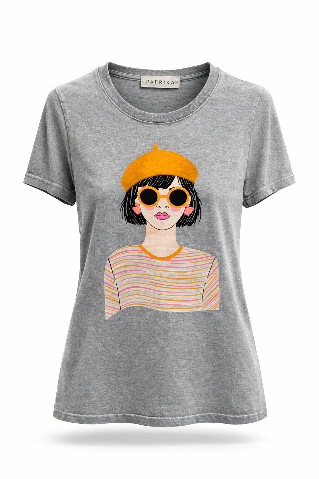 Dames T-shirt van katoen met print - Image 8