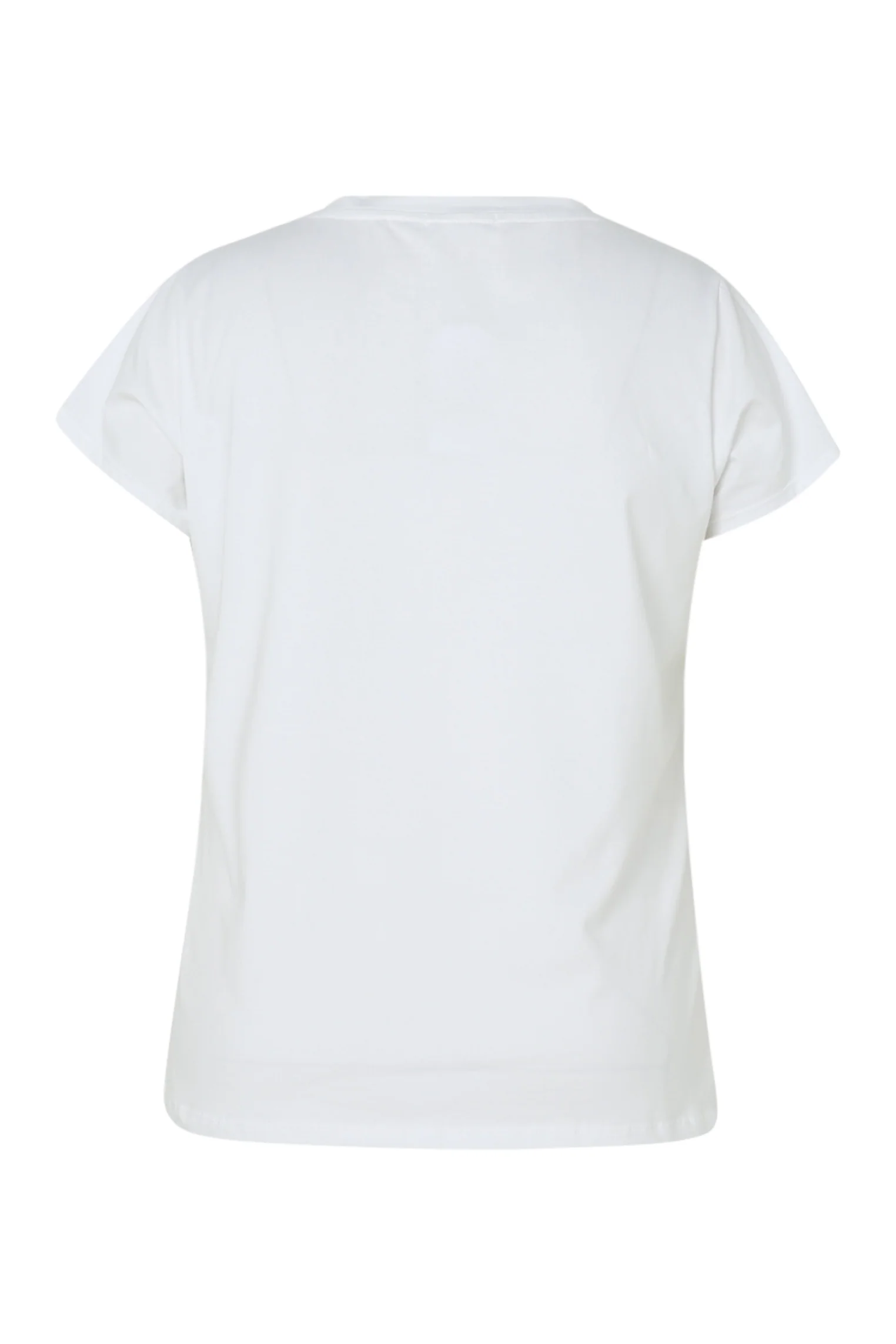 T-shirt van katoen met bloemenprint en folie - Image 11