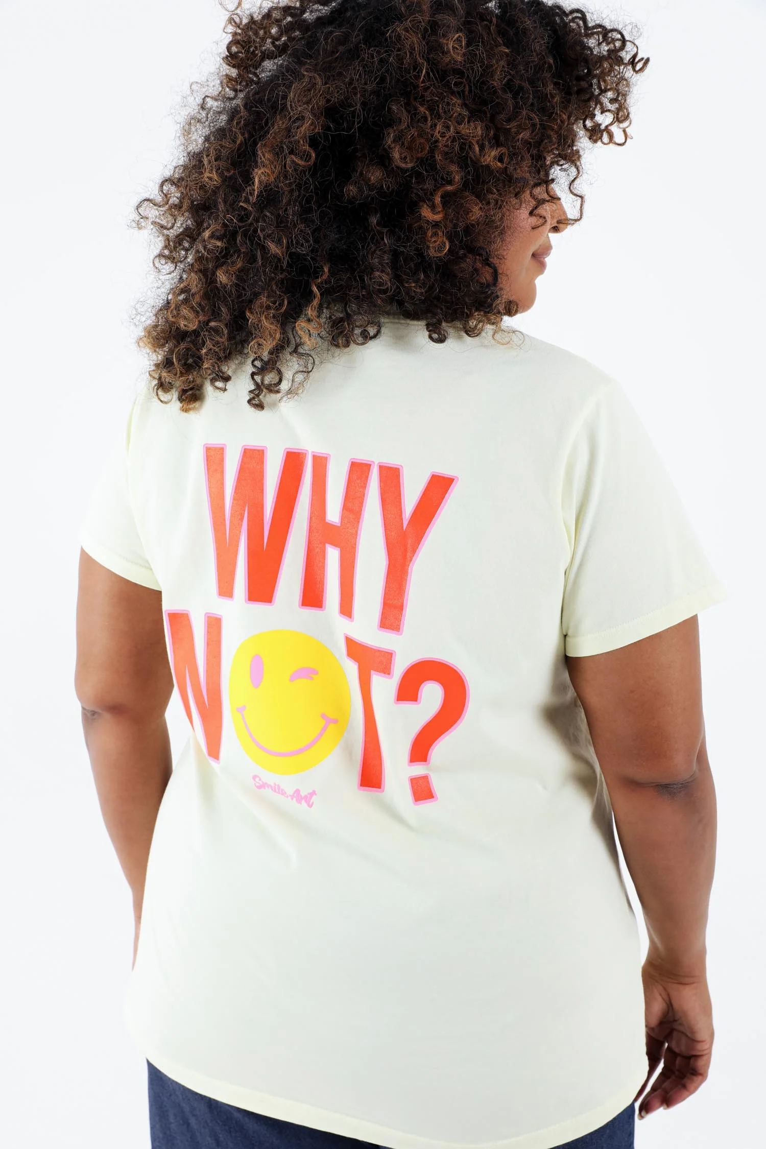 T-shirt van katoen met smile-print - Image 6