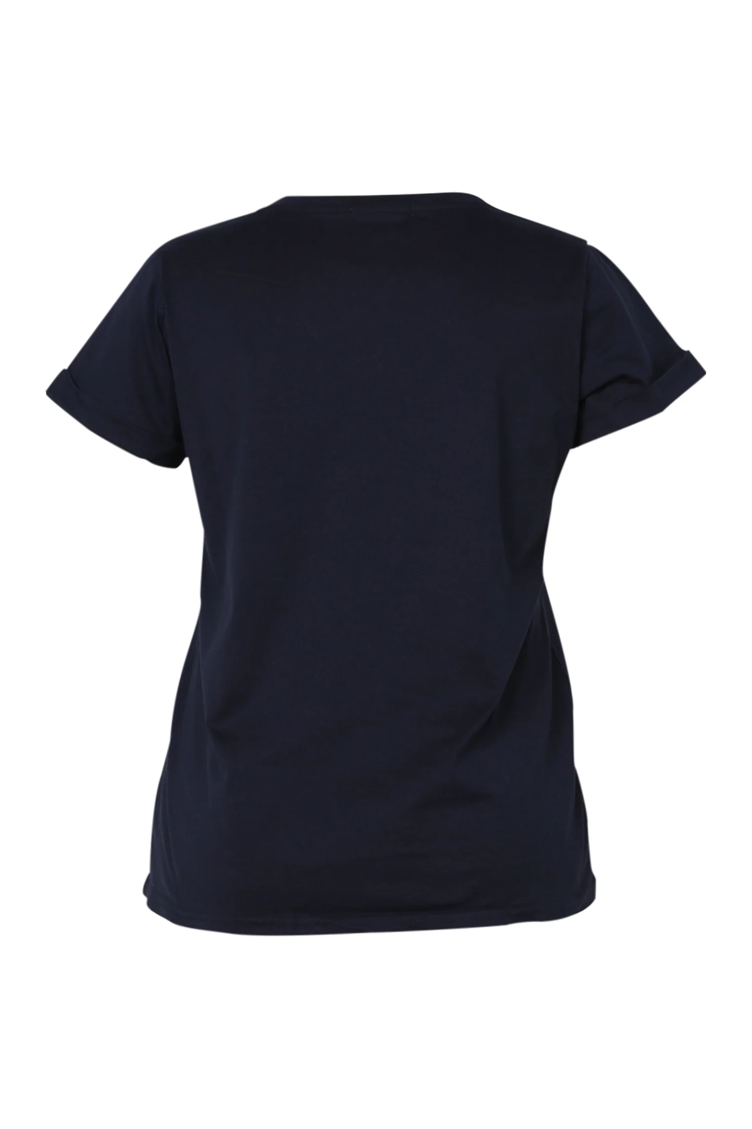 Effen katoenen T-shirt met hart van pailletten - Image 22
