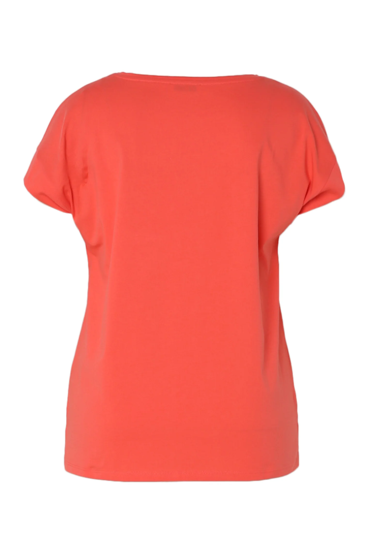 Effen katoenen T-shirt met geborduurde bloemen - Image 22