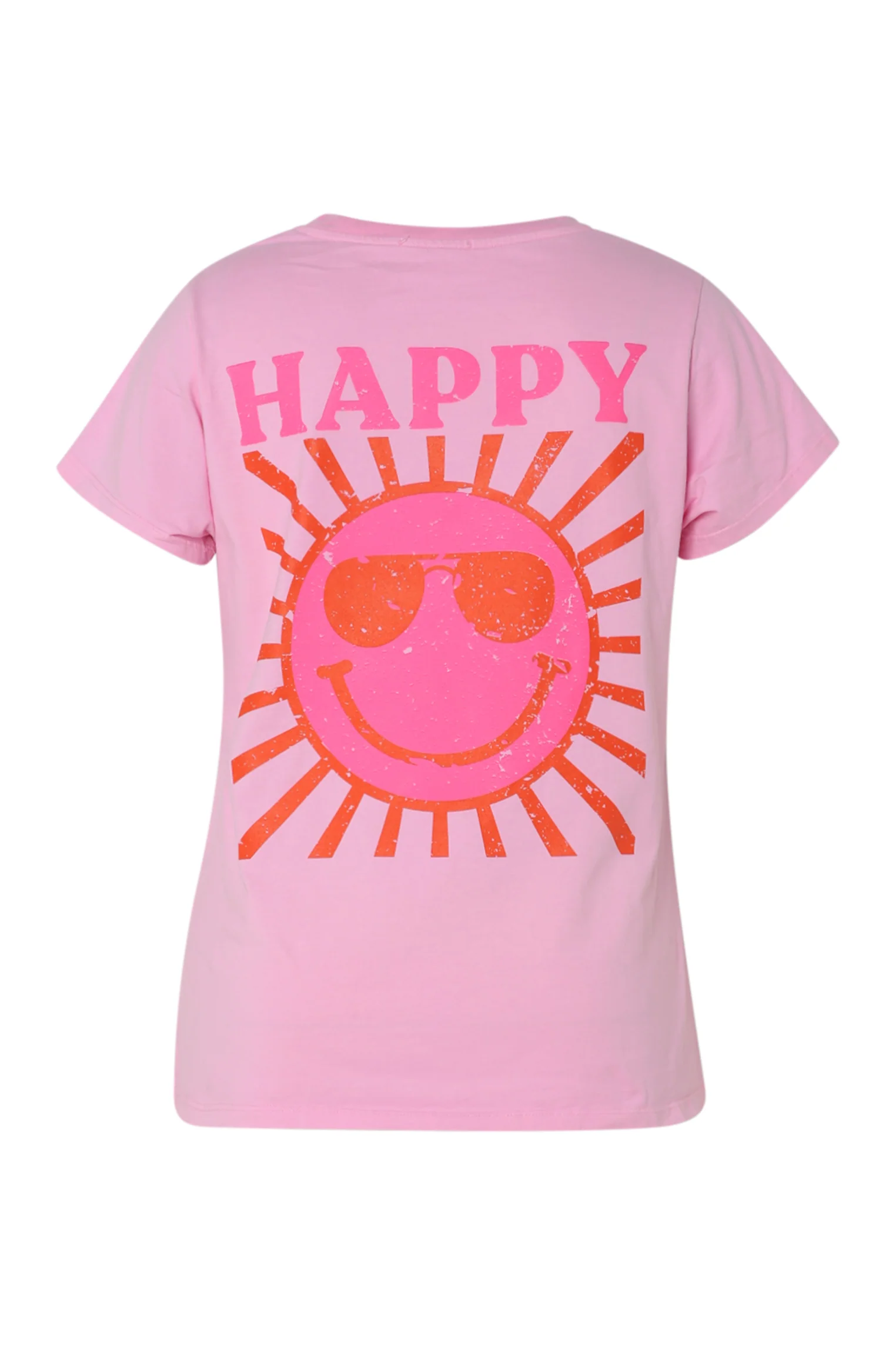 Effen katoenen T-shirt met zonafdruk - Image 11