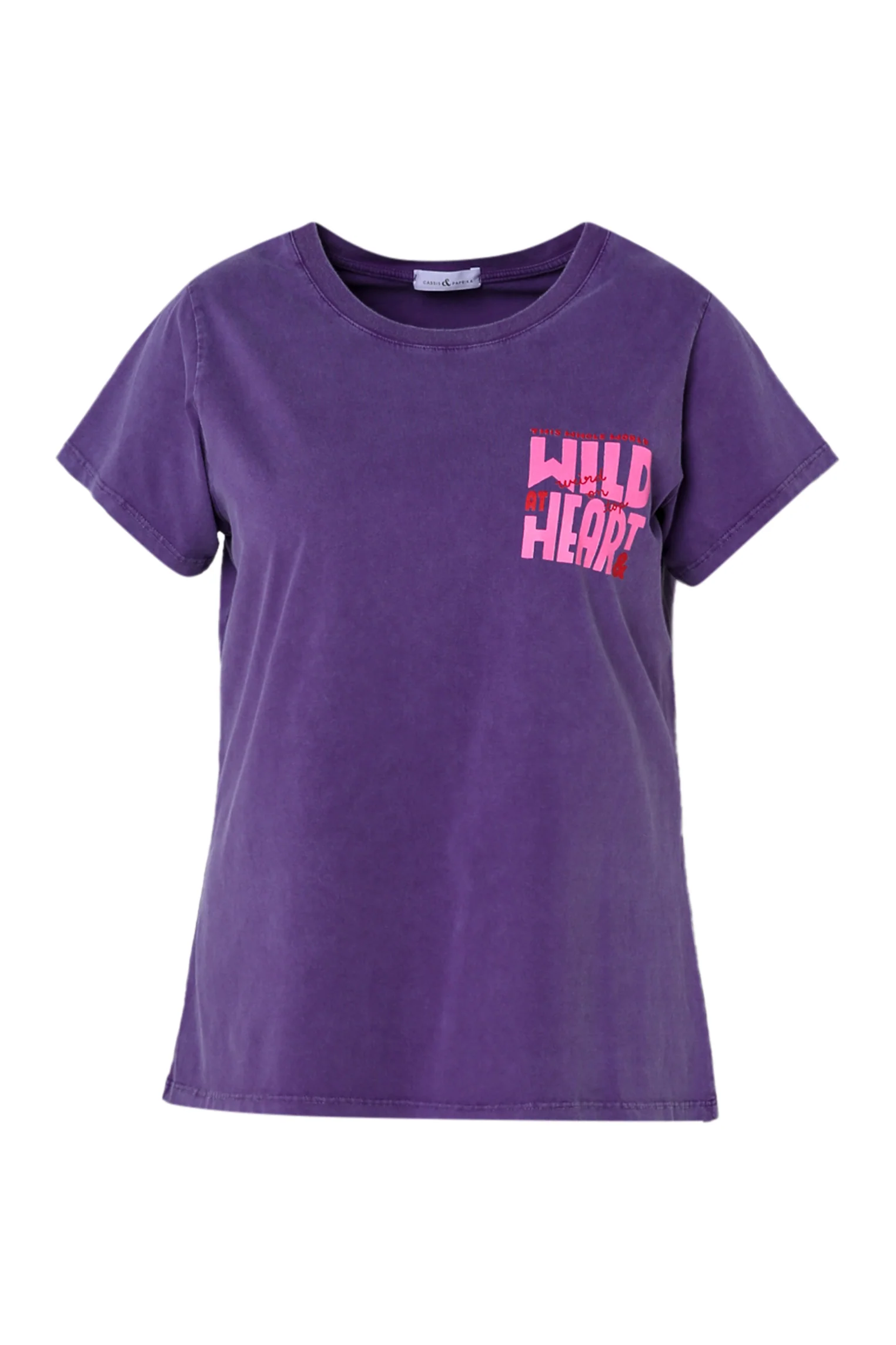 Katoenen T-shirt met de boodschap Wild heart - Image 10