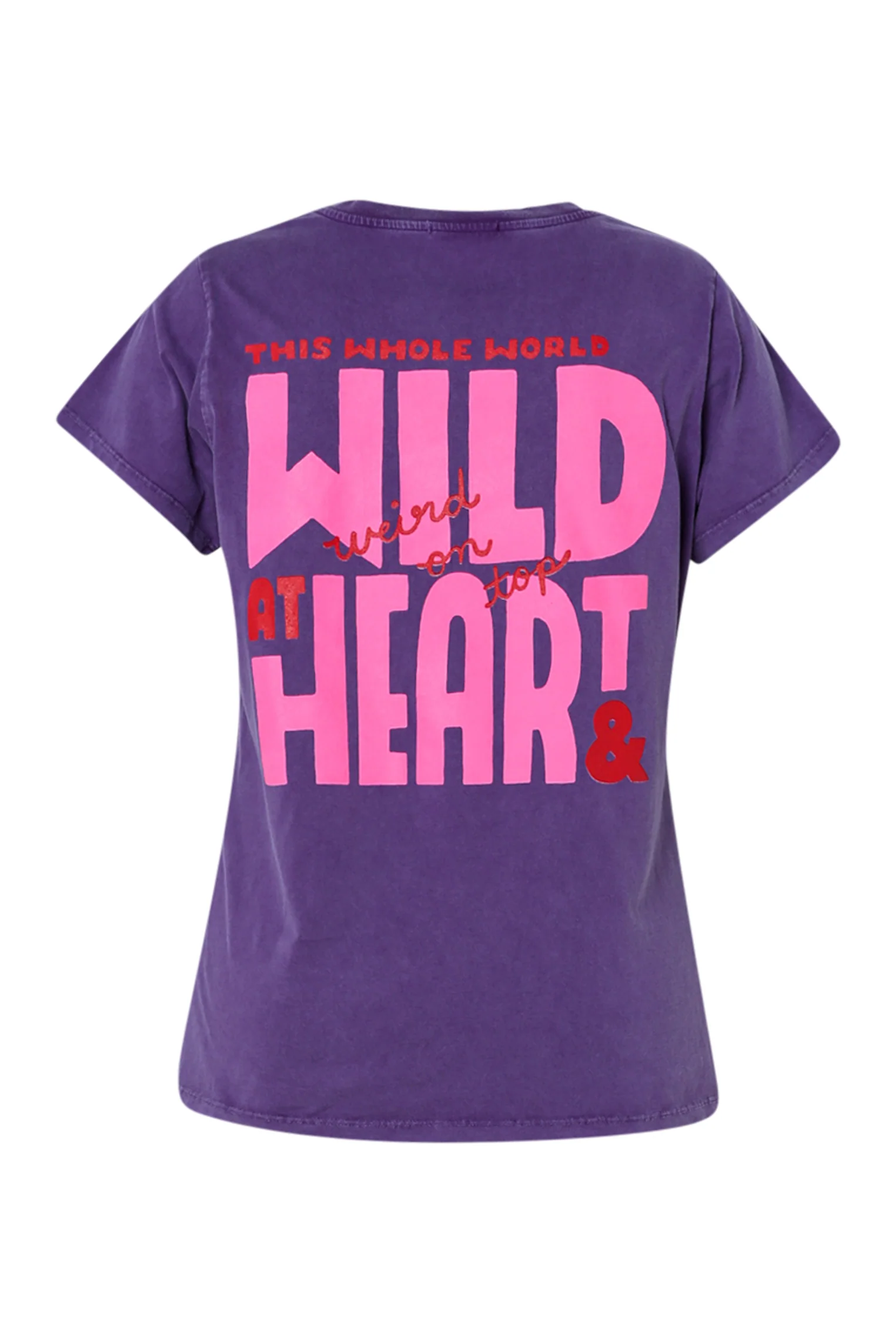 Katoenen T-shirt met de boodschap Wild heart - Image 11