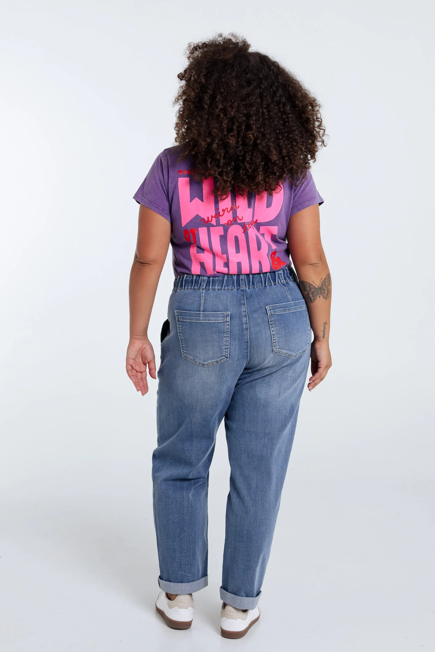 Katoenen T-shirt met de boodschap Wild heart - Image 2