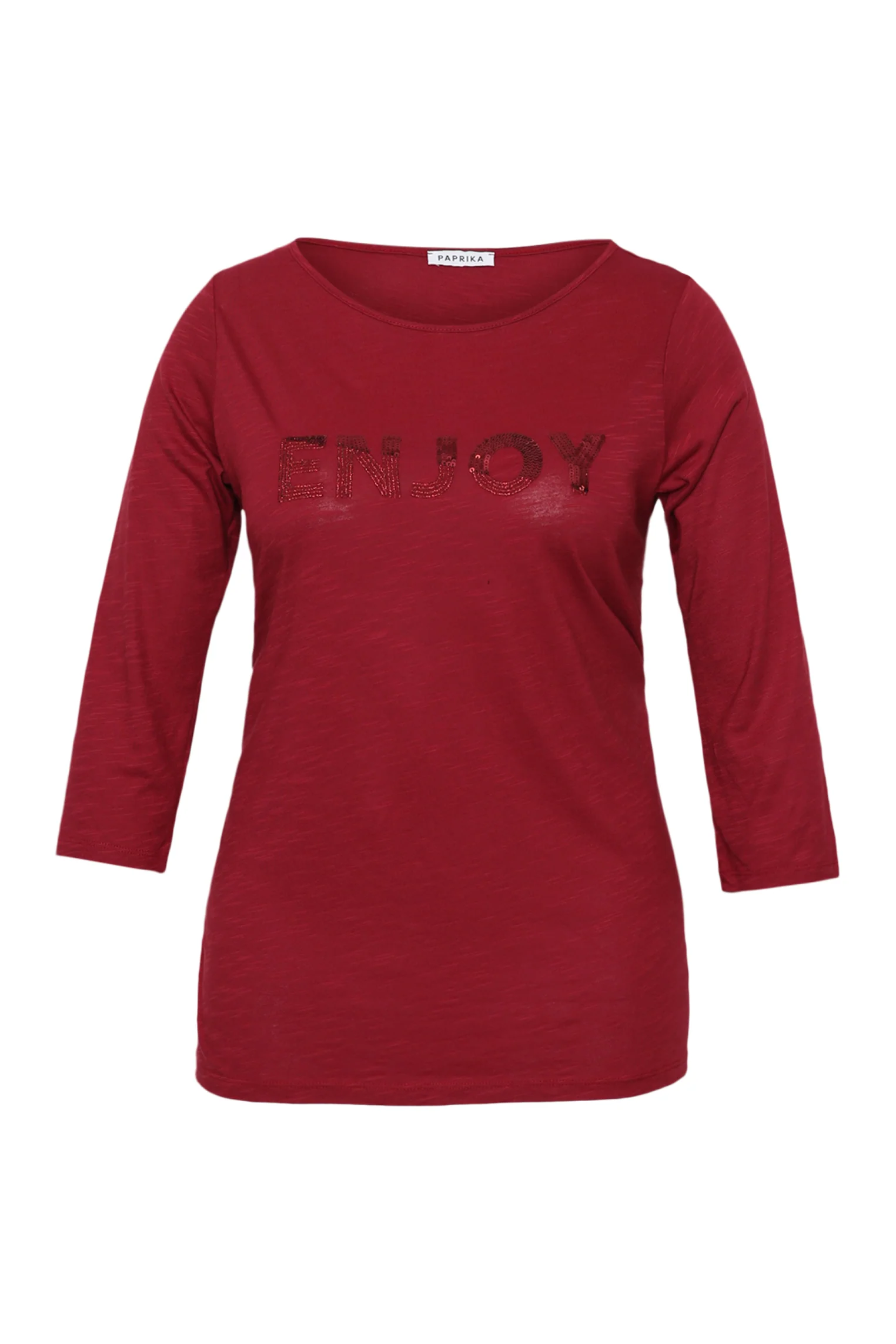 Effen katoenen T-shirt Enjoy - Image 7