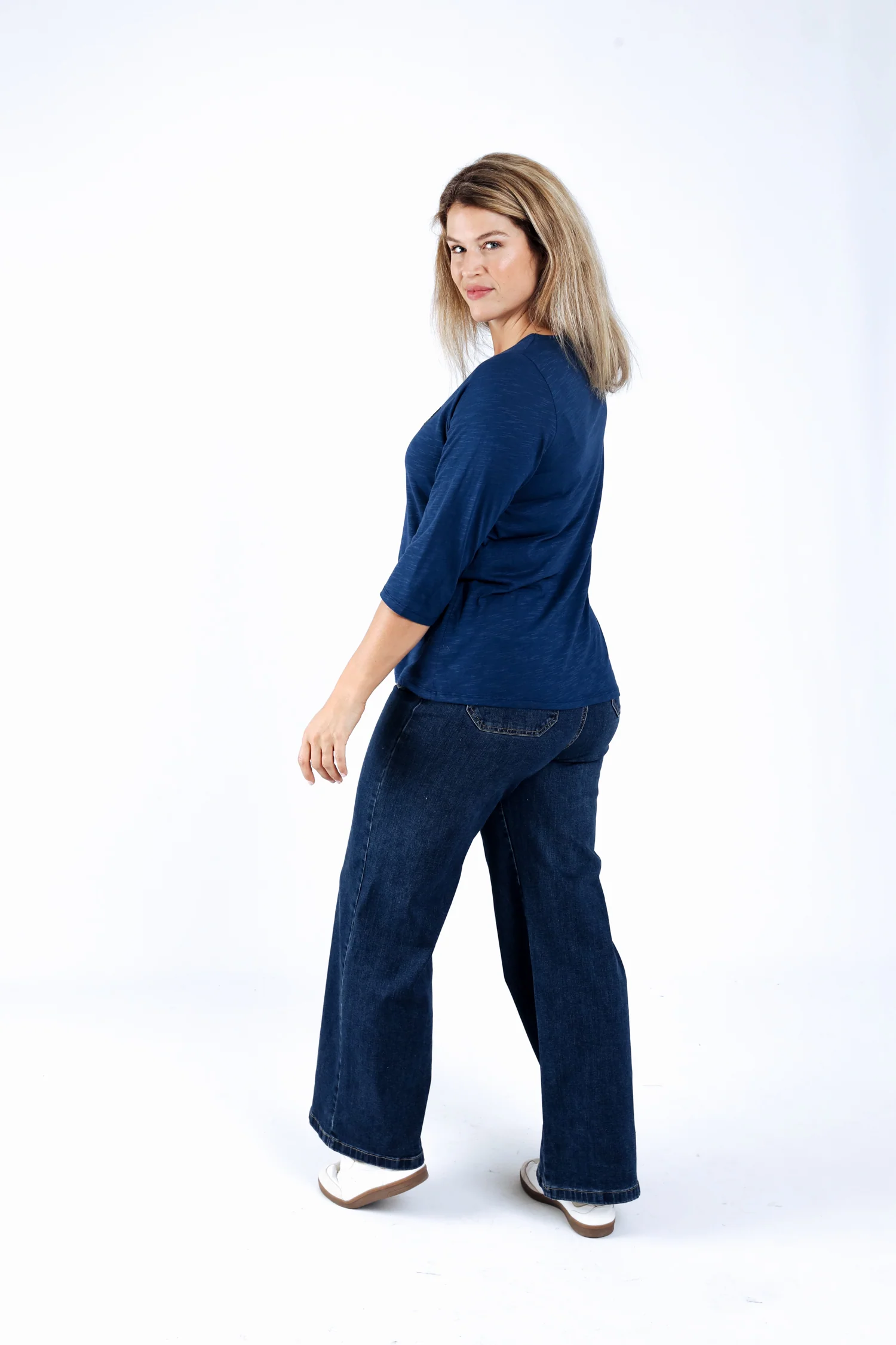 Effen katoenen T-shirt Enjoy - Image 2