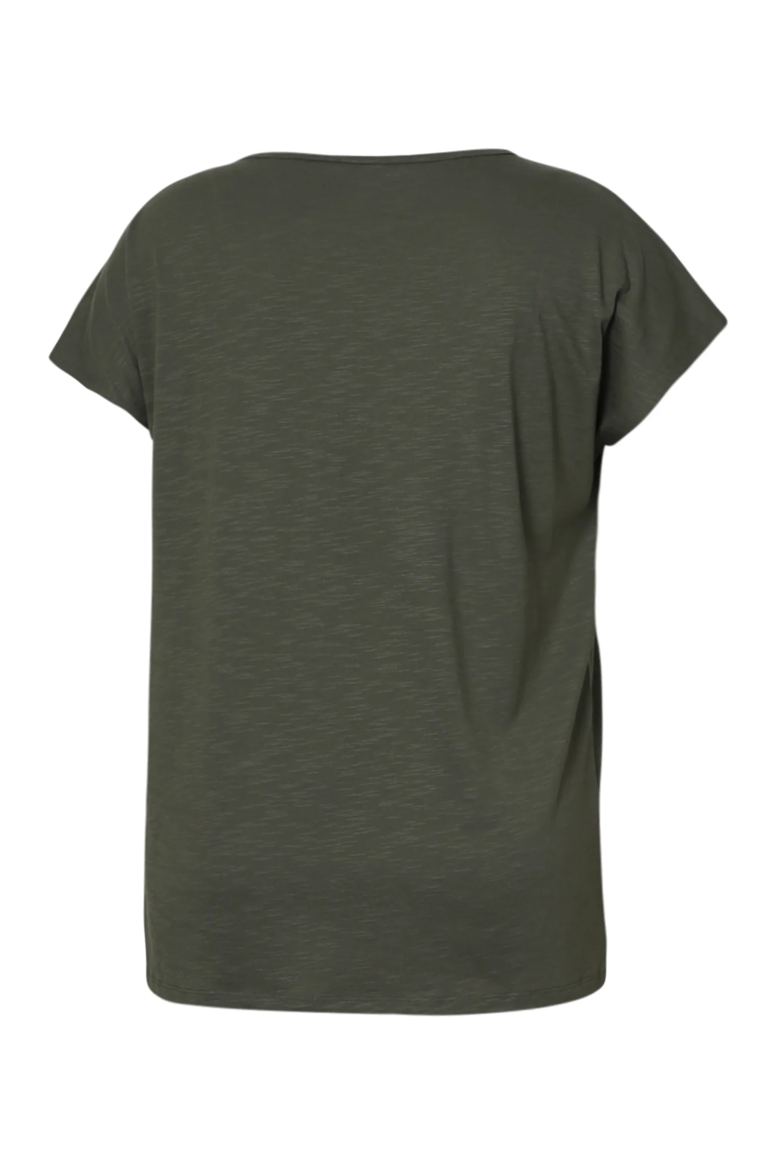 Effen katoenen T-shirt Enjoy met pailletten - Image 22