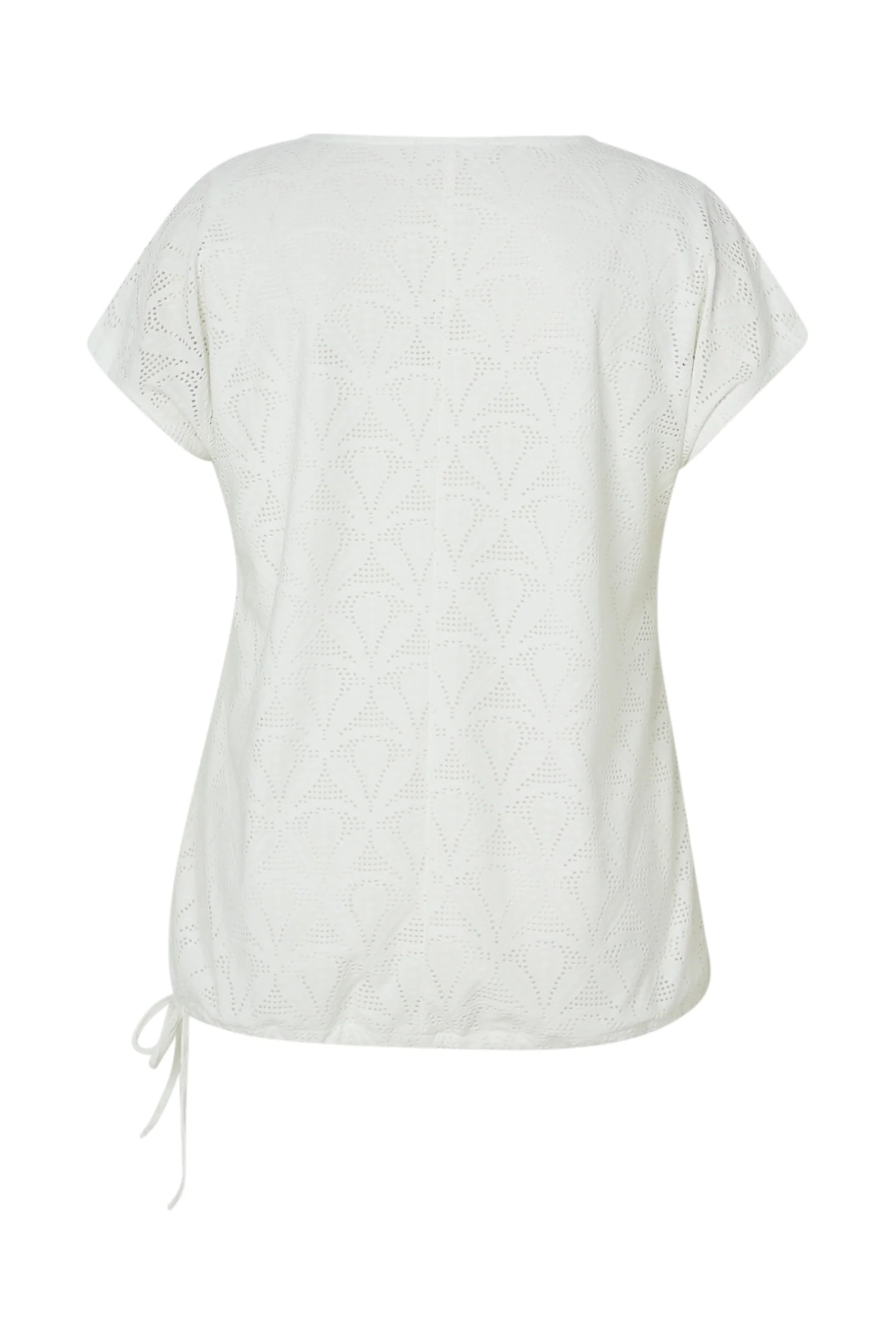 Effen kanten T-shirt met bloemmotief - Image 11