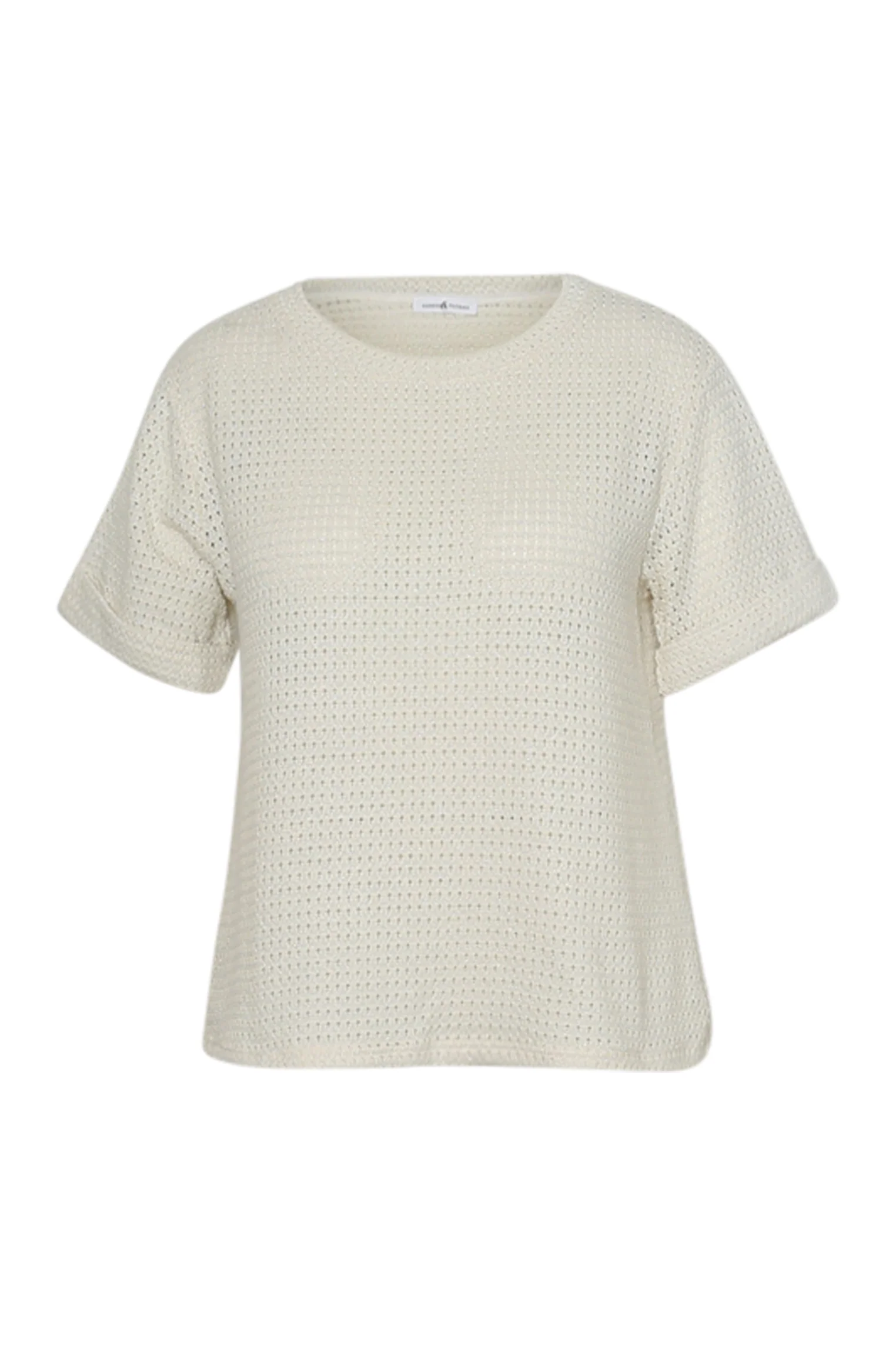 T-shirt van mesh met lurex - Image 10