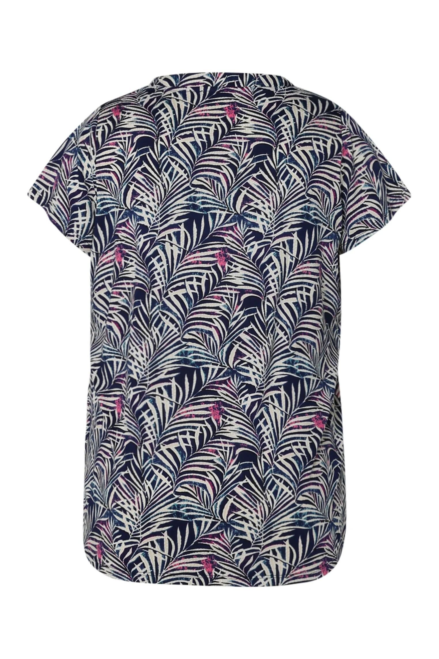 T-shirt van koel gaas met bladerenprint - Image 11