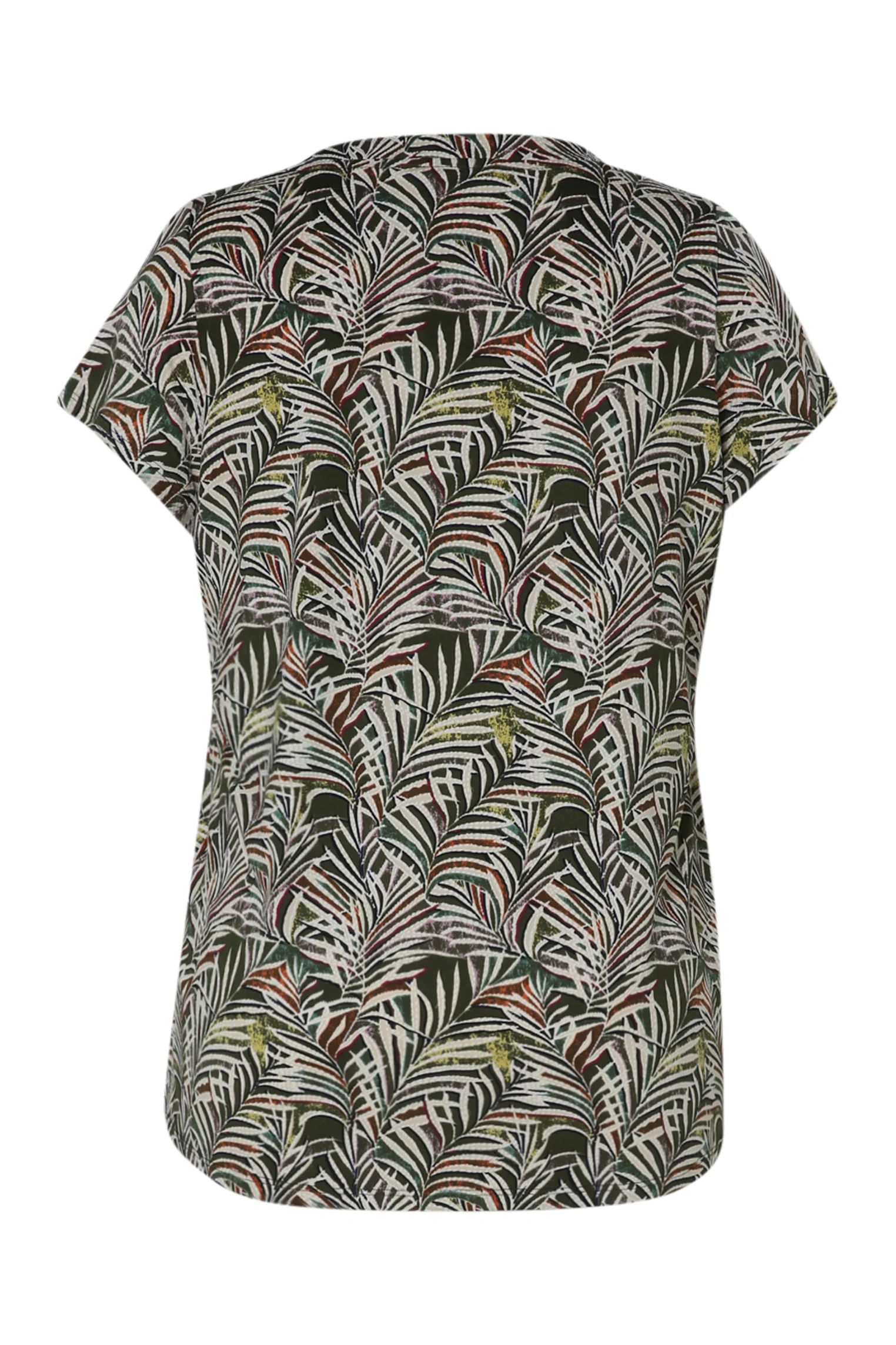T-shirt van koel gaas met bladerenprint - Image 22