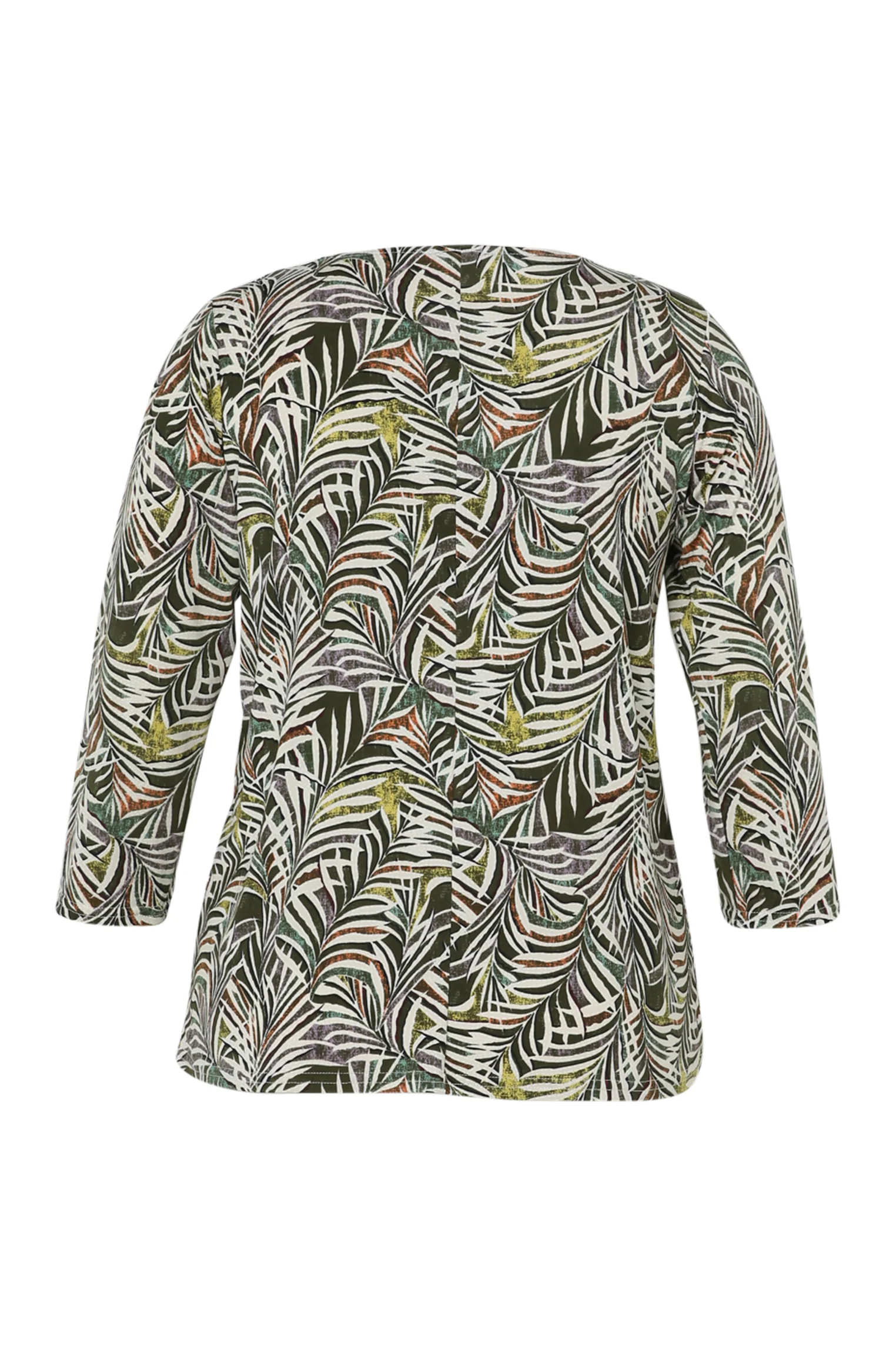  T-shirt van koel breiwerk met bladdessin - Image 11