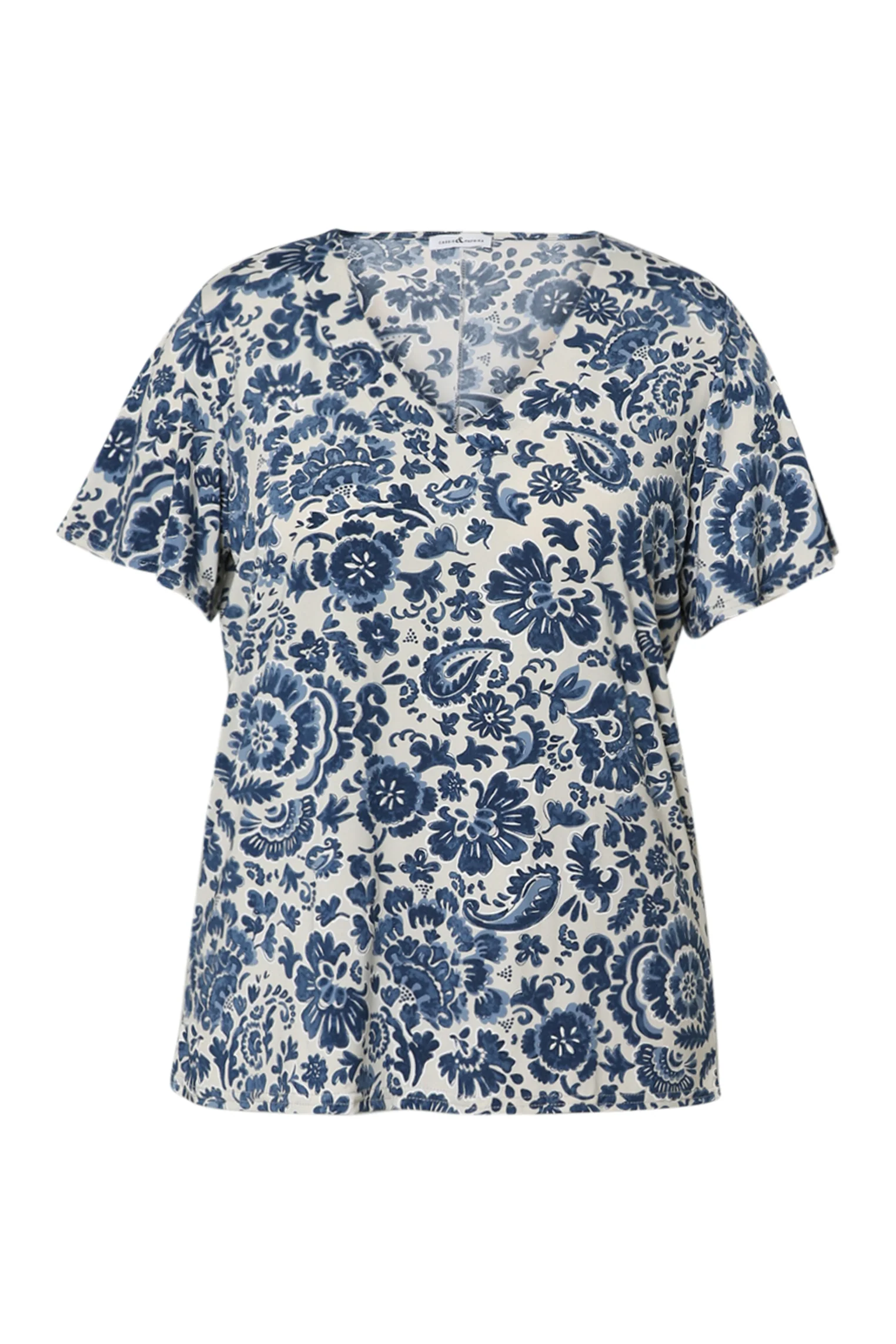 T-shirt van koele mesh met tweekleurige bloemenprint - Image 10
