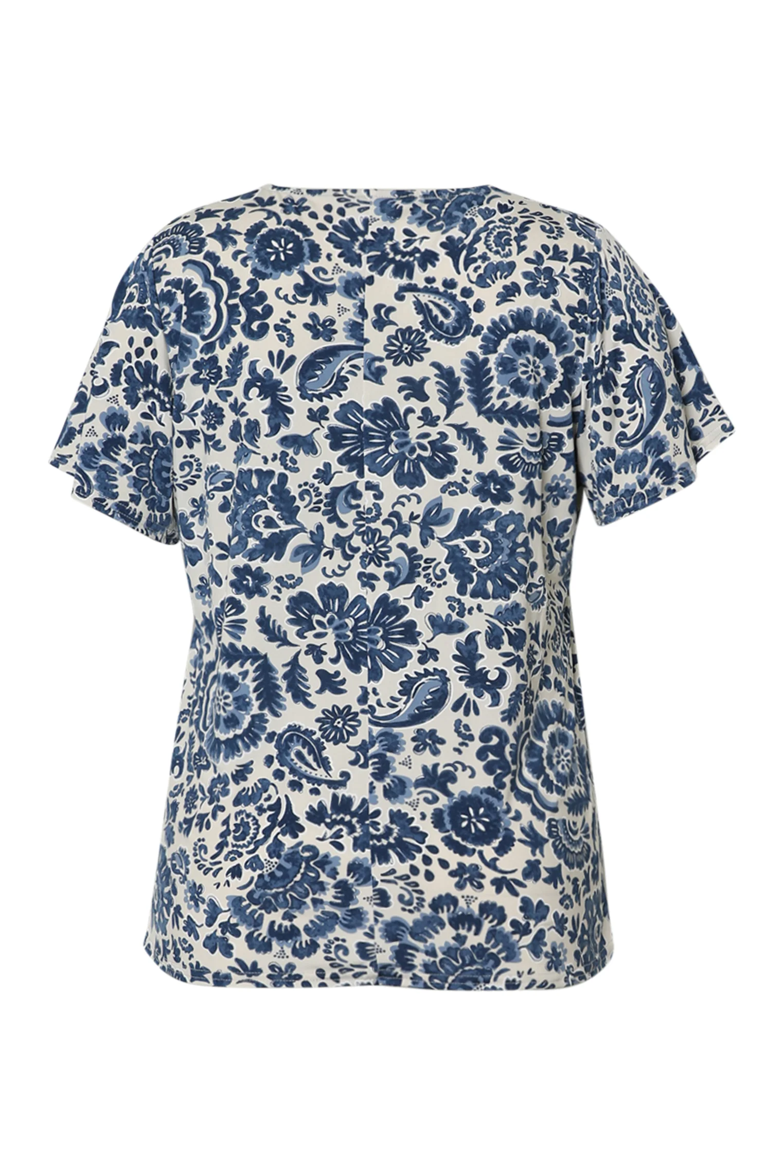 T-shirt van koele mesh met tweekleurige bloemenprint - Image 11