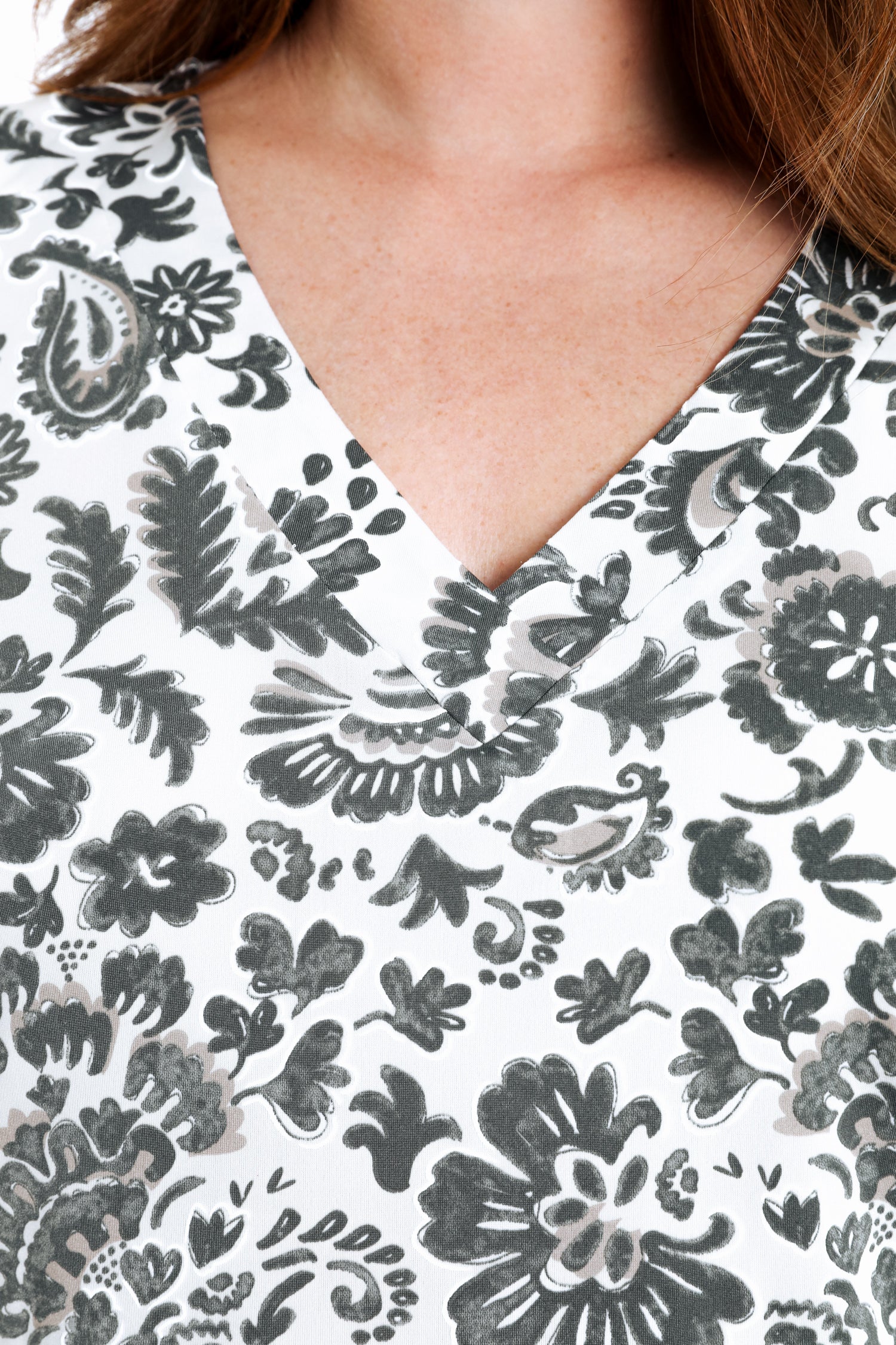 T-shirt van koele mesh met tweekleurige bloemenprint - Image 17