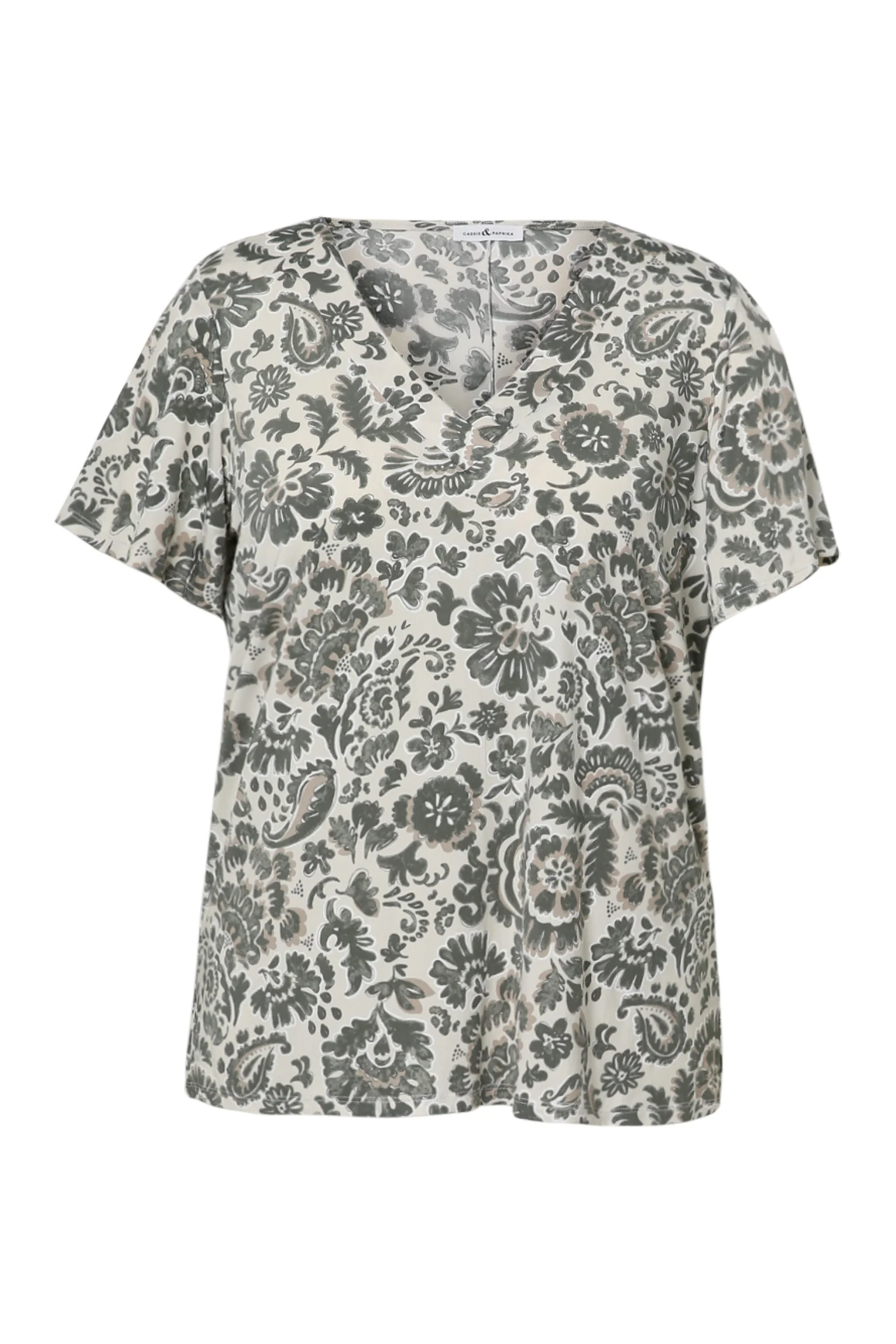 T-shirt van koele mesh met tweekleurige bloemenprint - Image 21