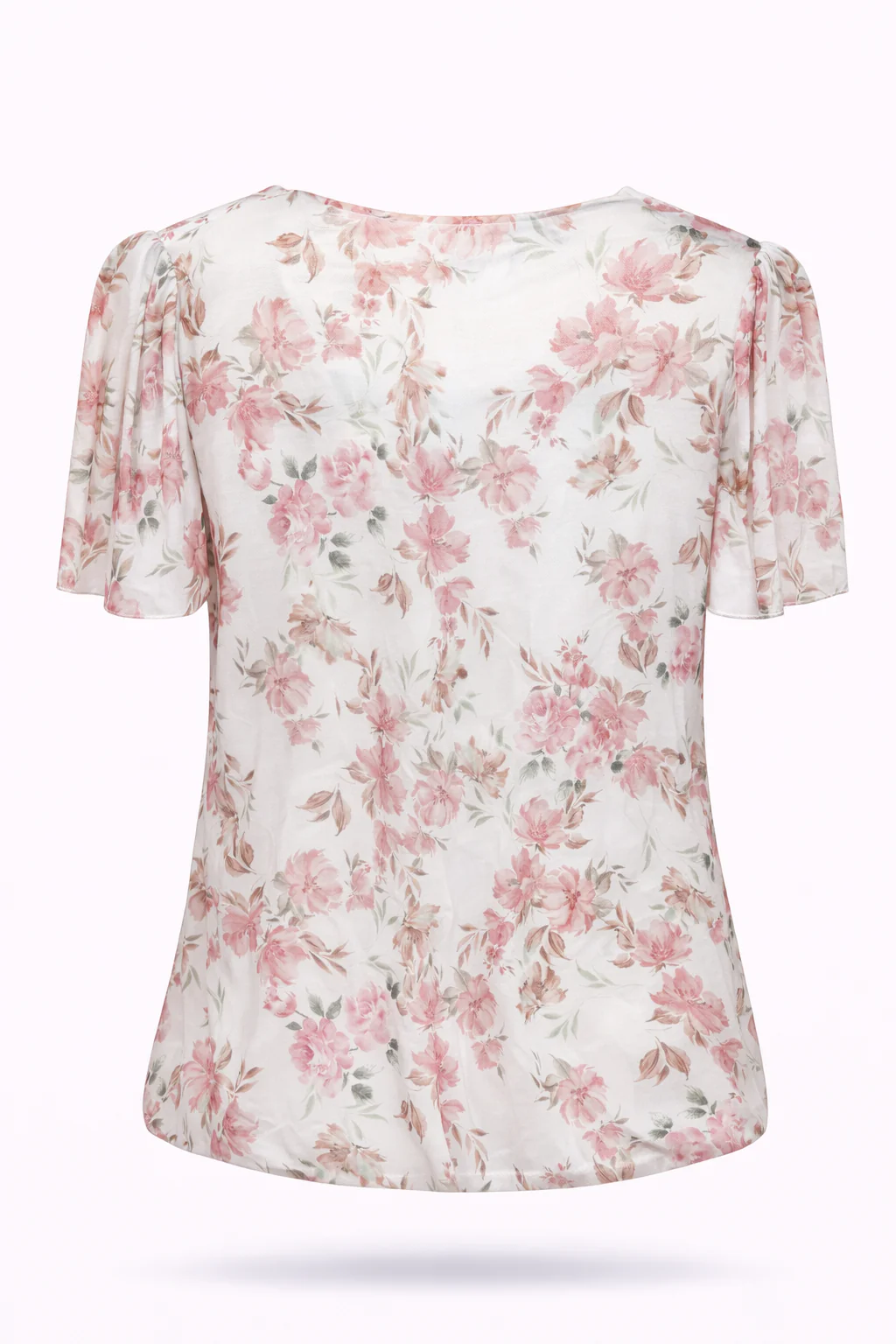 T-shirt van mesh met bloemenprint - Image 9