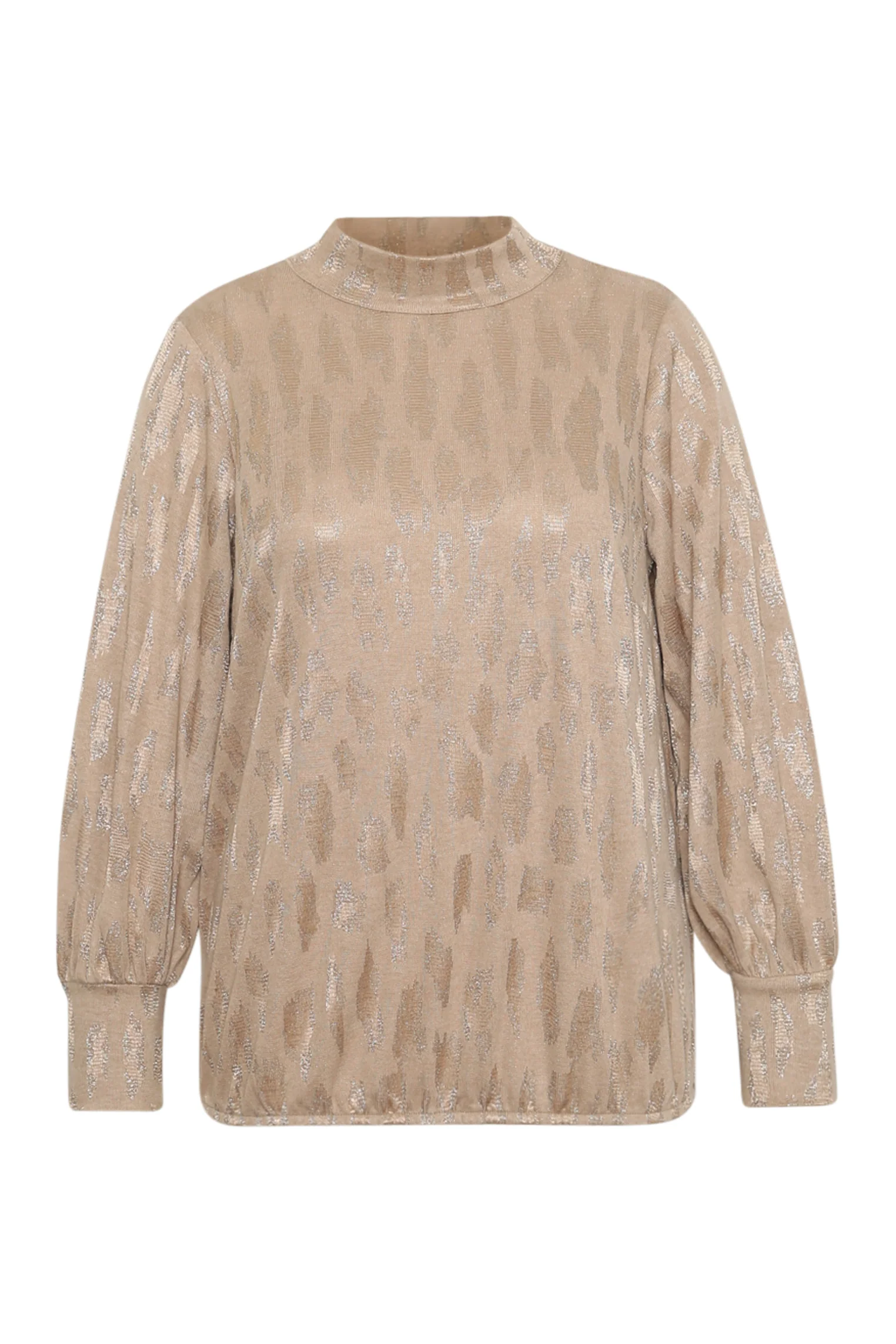 T-shirt met dierenprint en lurex - Image 8