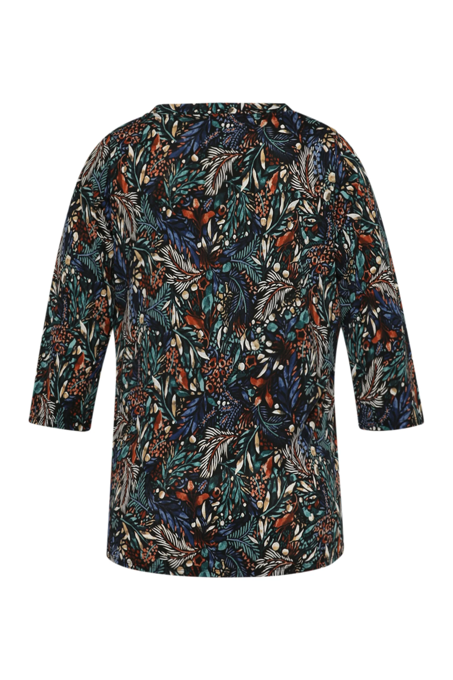 T-shirt met bladprint - Image 10