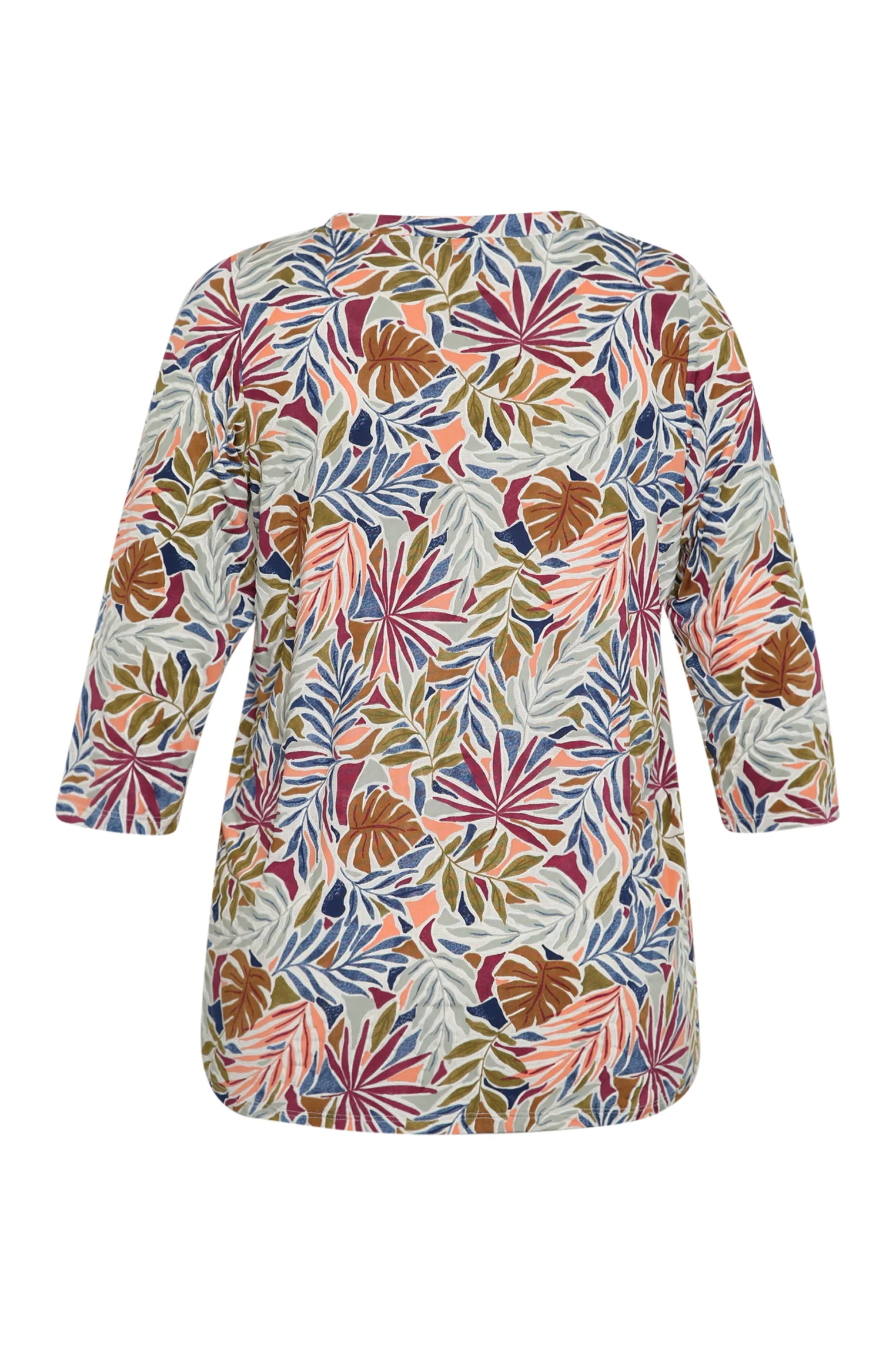 T-shirt met bladprint - Image 9