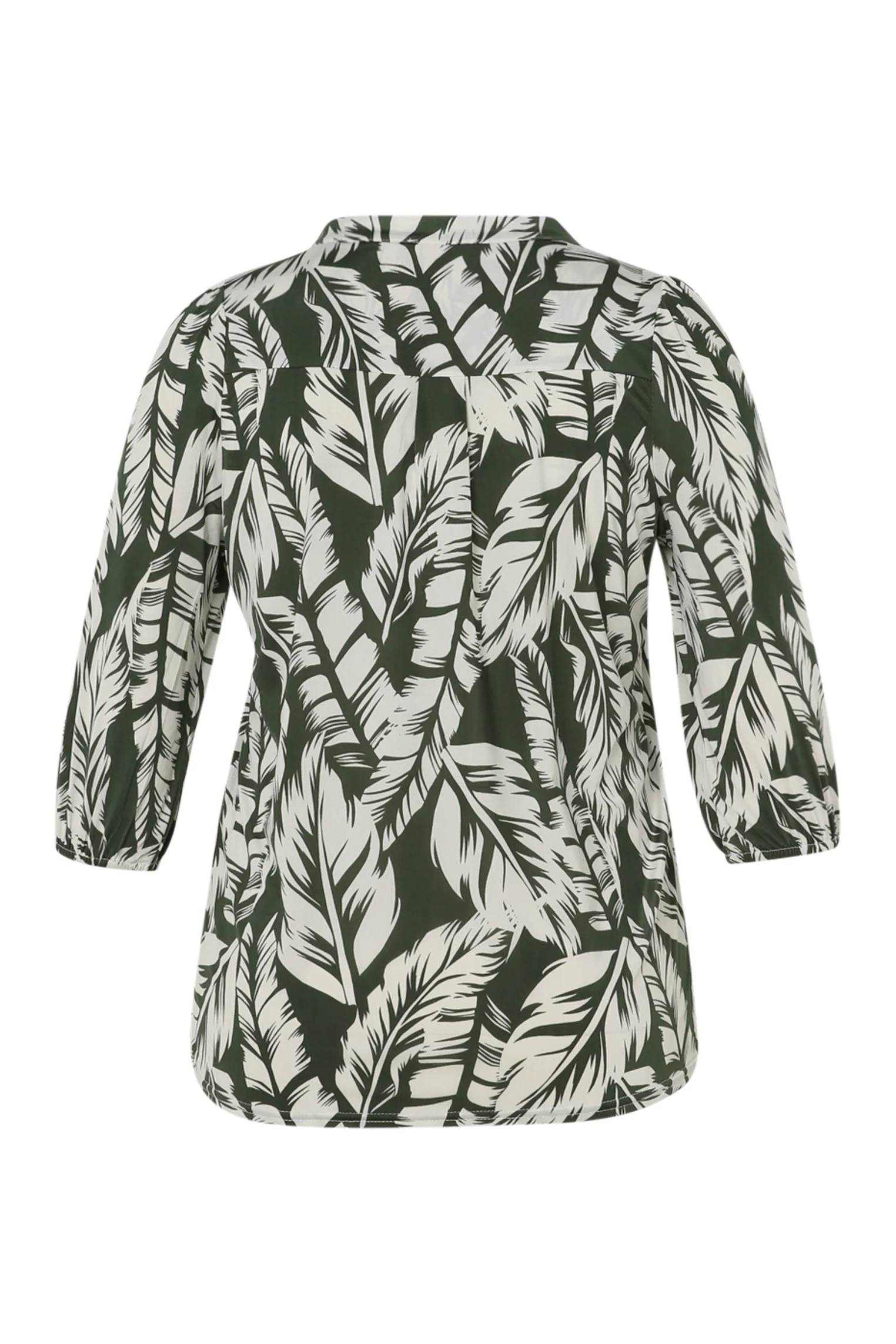 T-shirt met bladprint - Image 11