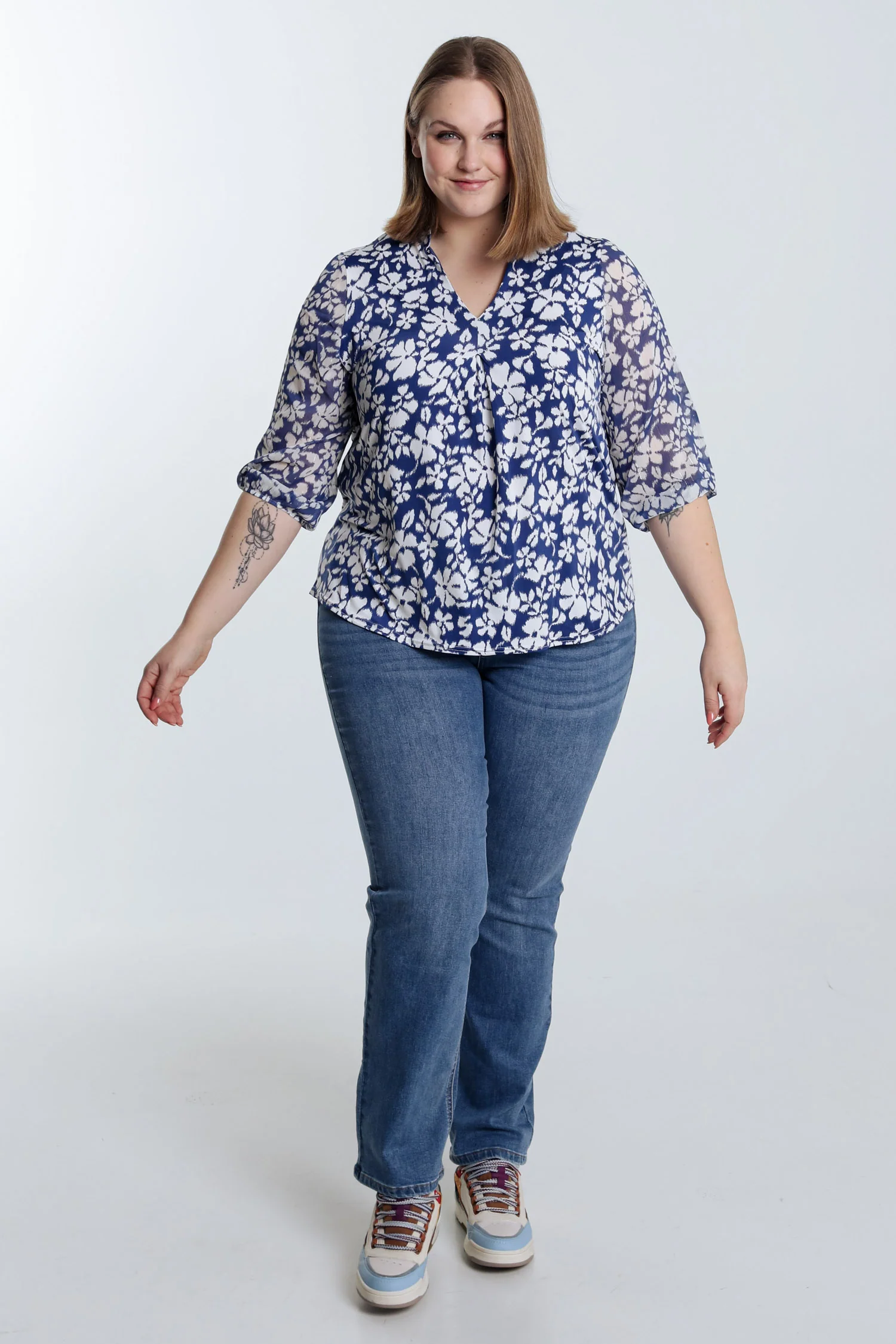 T-shirt met bloemenprint - Image 7