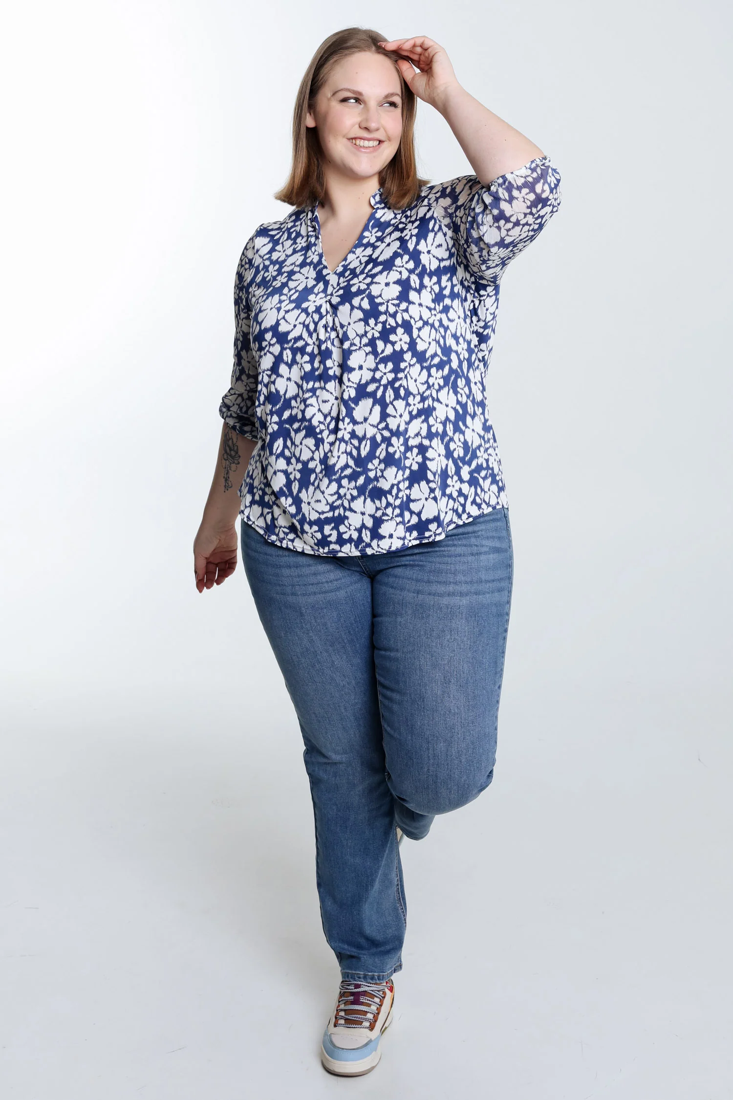 T-shirt met bloemenprint - Image 9
