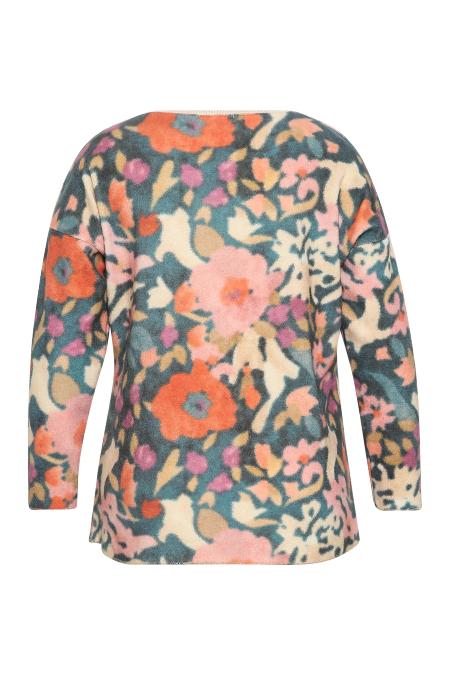 T-shirt van warme stof met bloemenprint - Image 9
