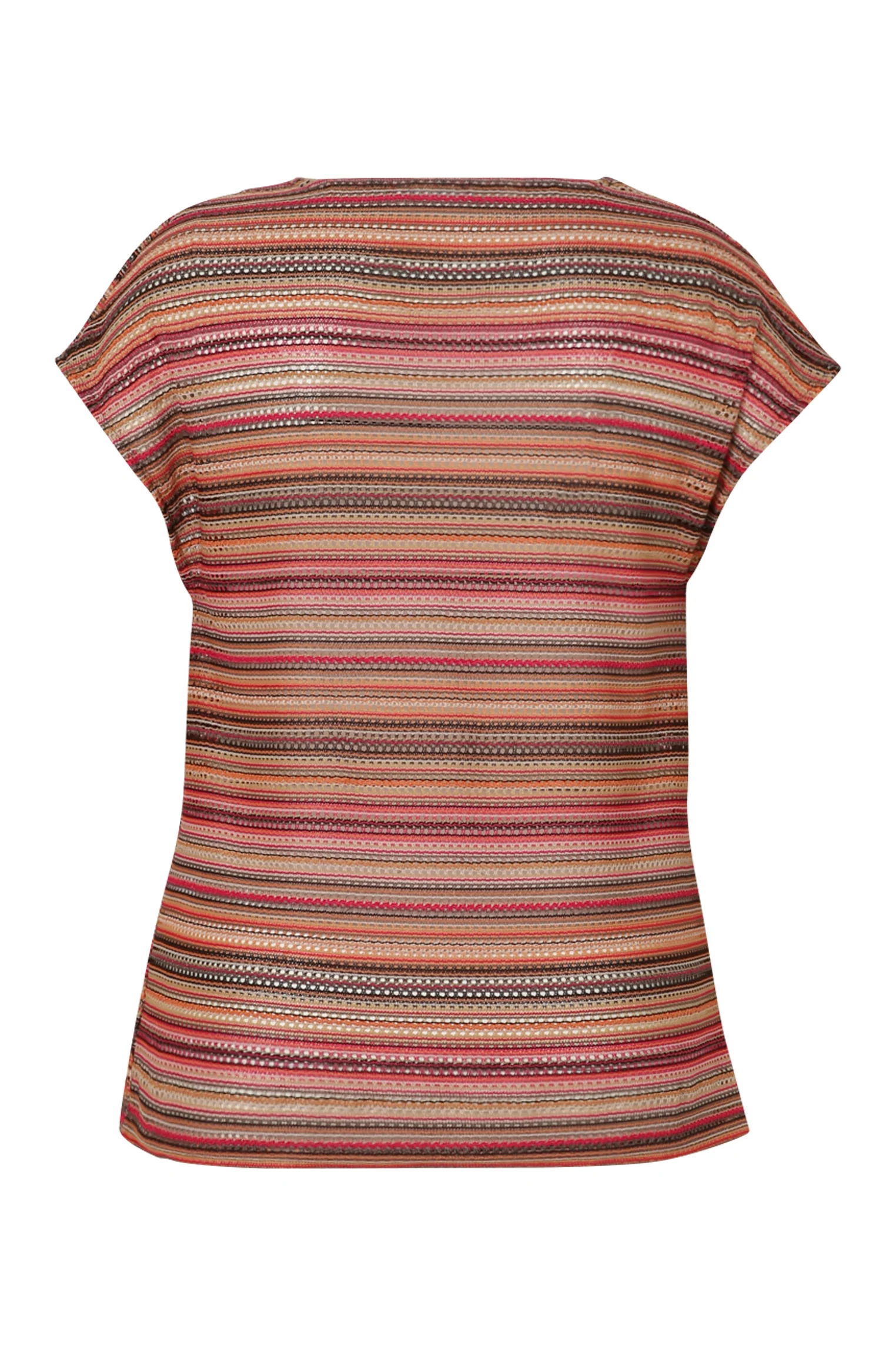 Gestreept kanten T-shirt - Image 11